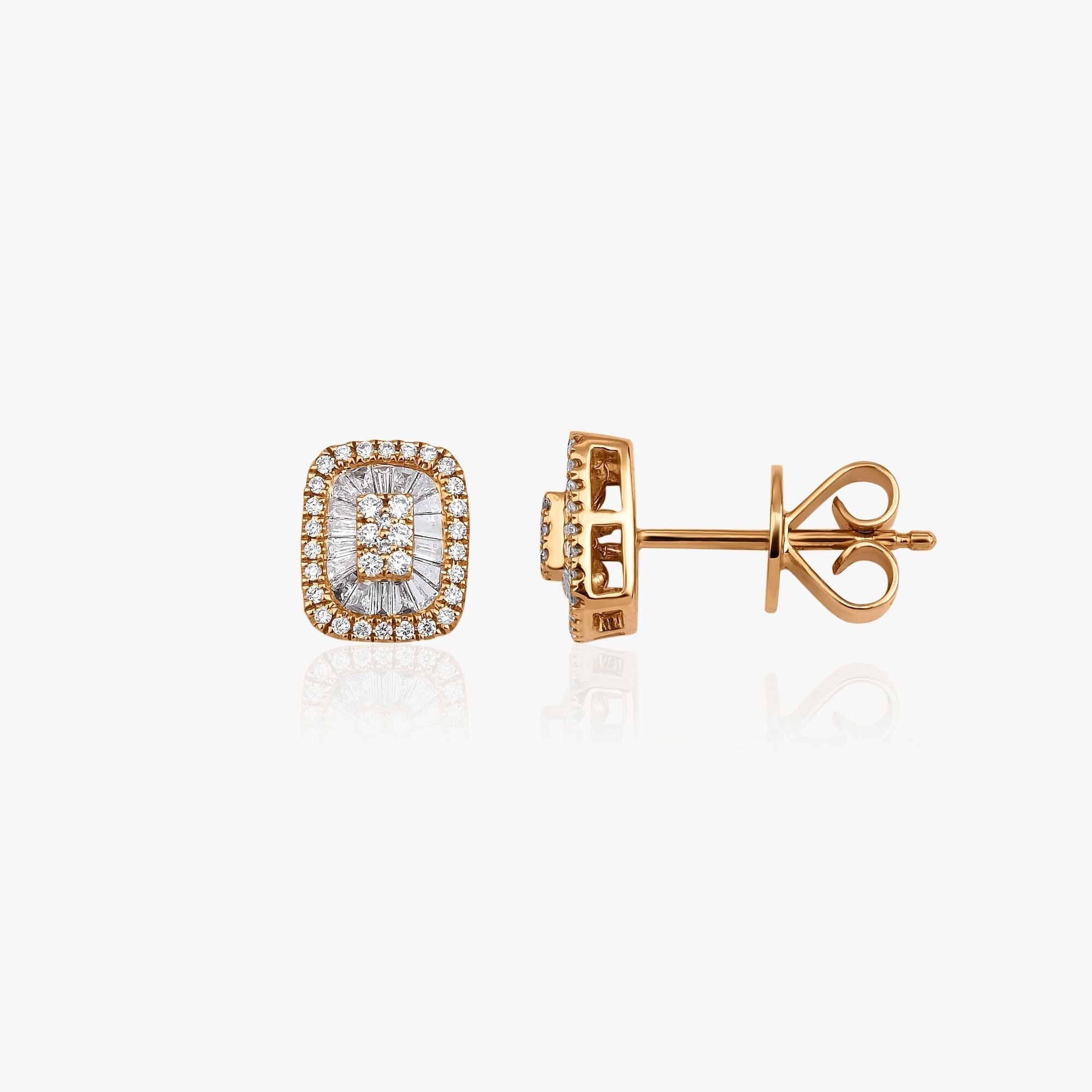 Baget Pırlanta Küpe