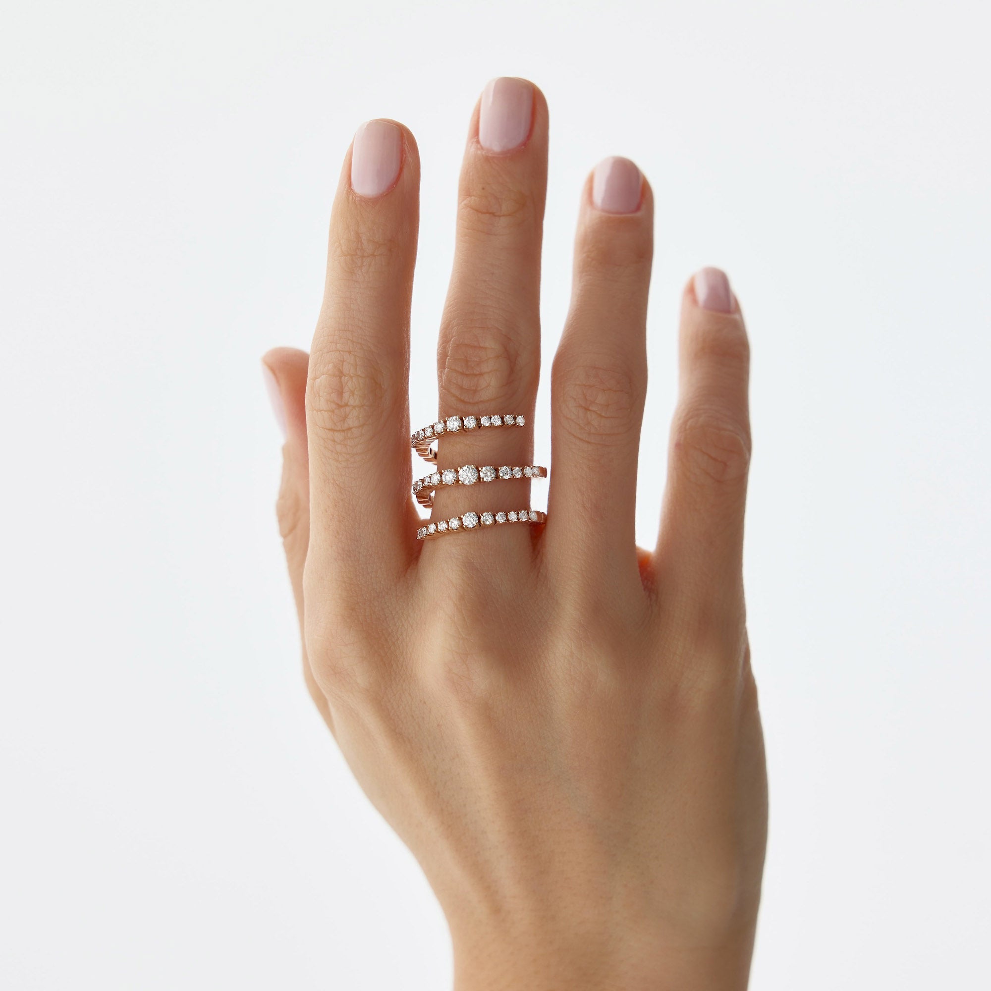 Süzme Sarmal Yüzük / Graduated Wrap Ring