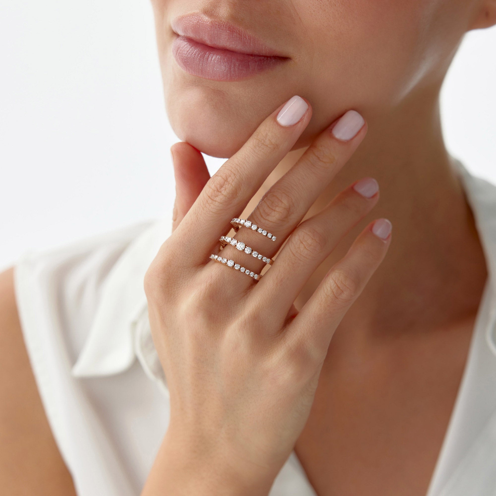 Süzme Sarmal Yüzük / Graduated Wrap Ring