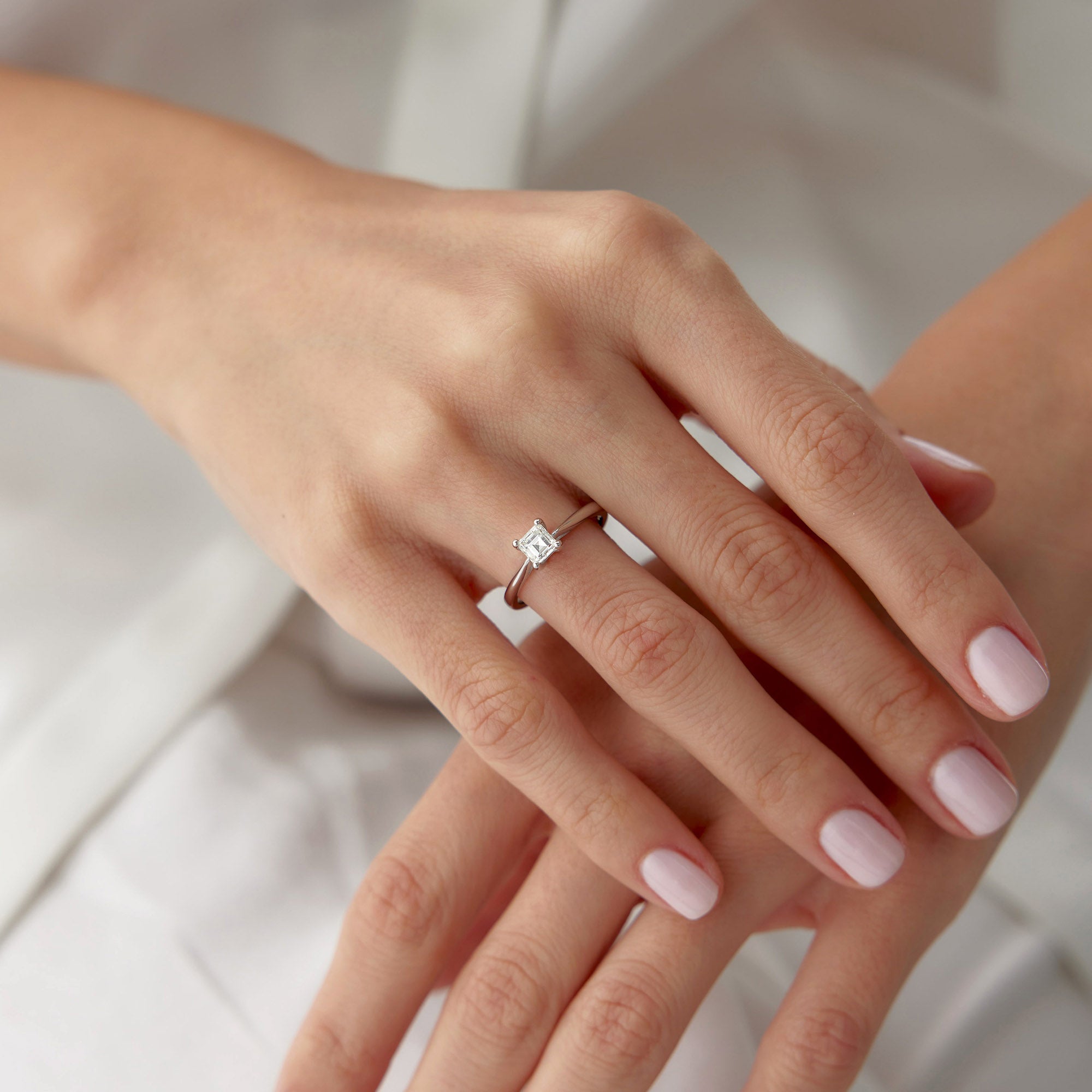 Prenses Kesim Tektaş Pırlanta Yüzük