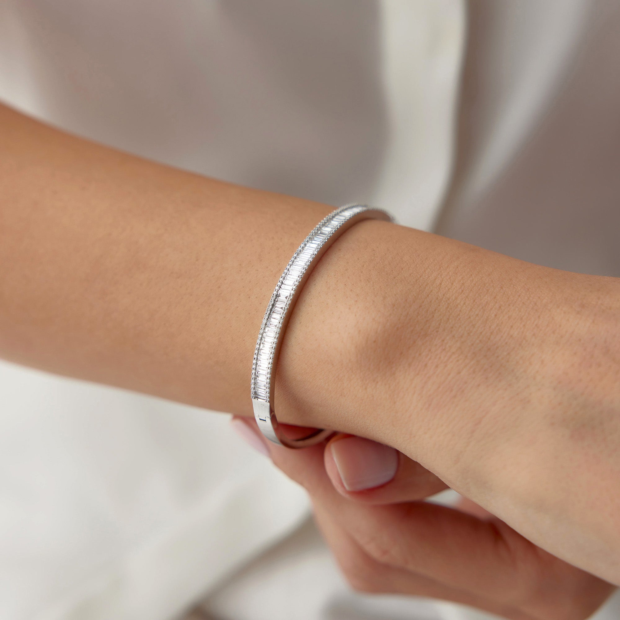 Baget Kesim Pırlanta Bilezik