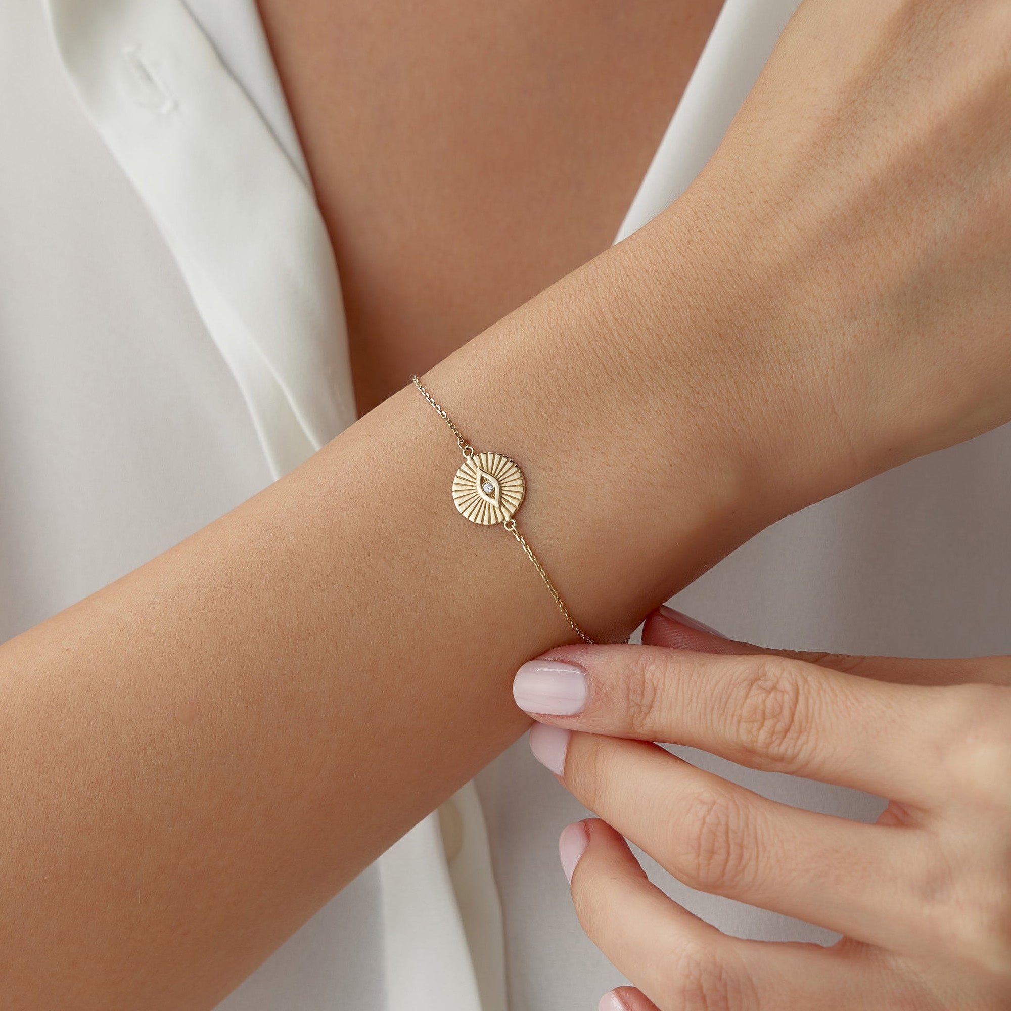 Mini Pırlanta Göz Bileklik