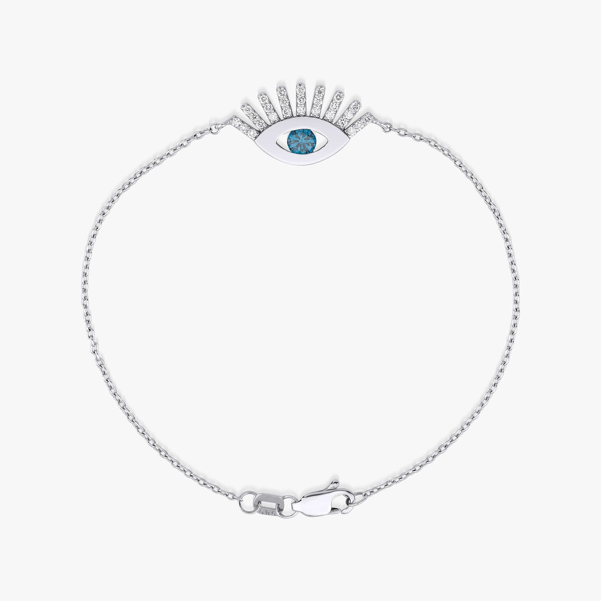 Mavi Pırlanta Göz Bileklik