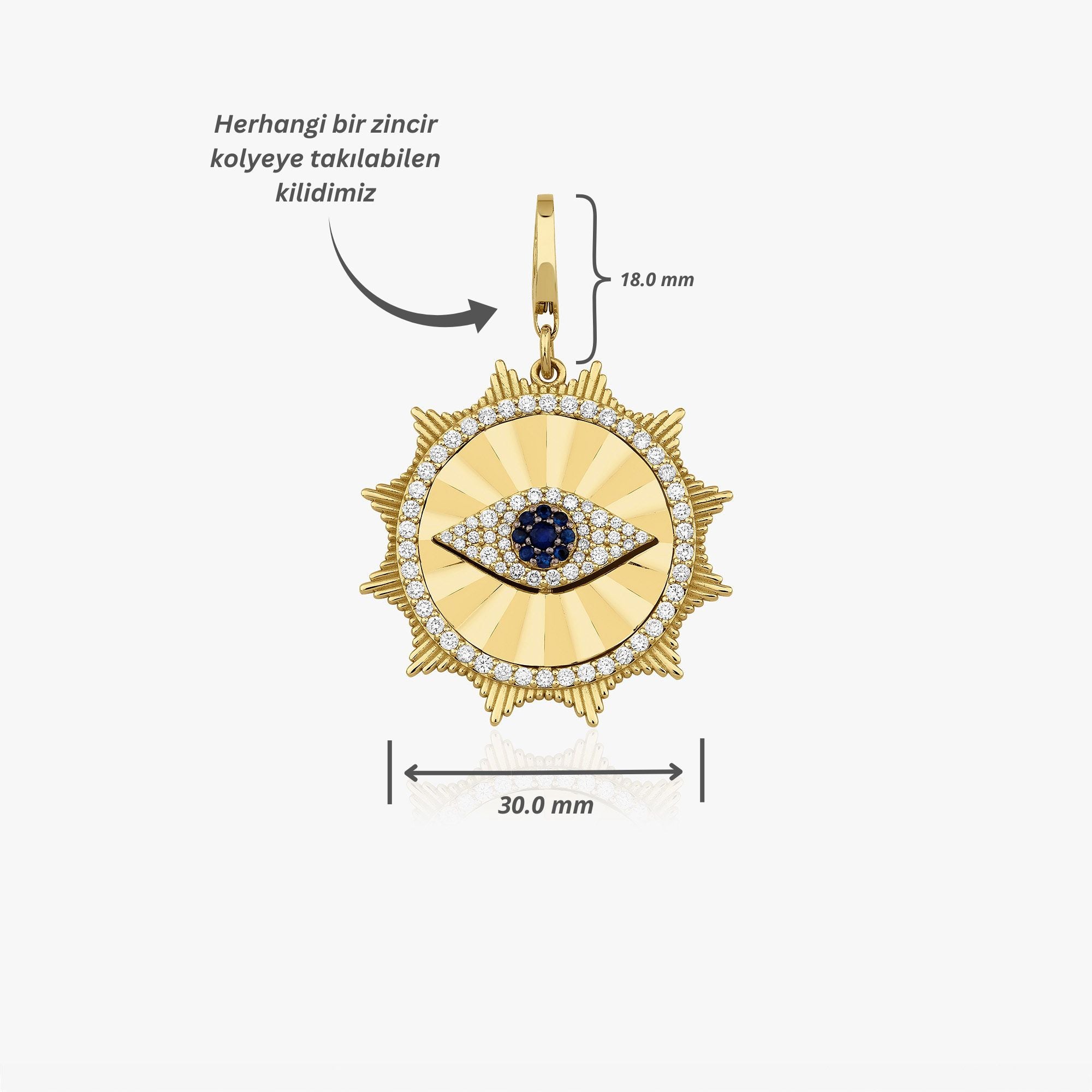 Sonsuz Göz Madalyon / Eternal Evil Eye Medallion