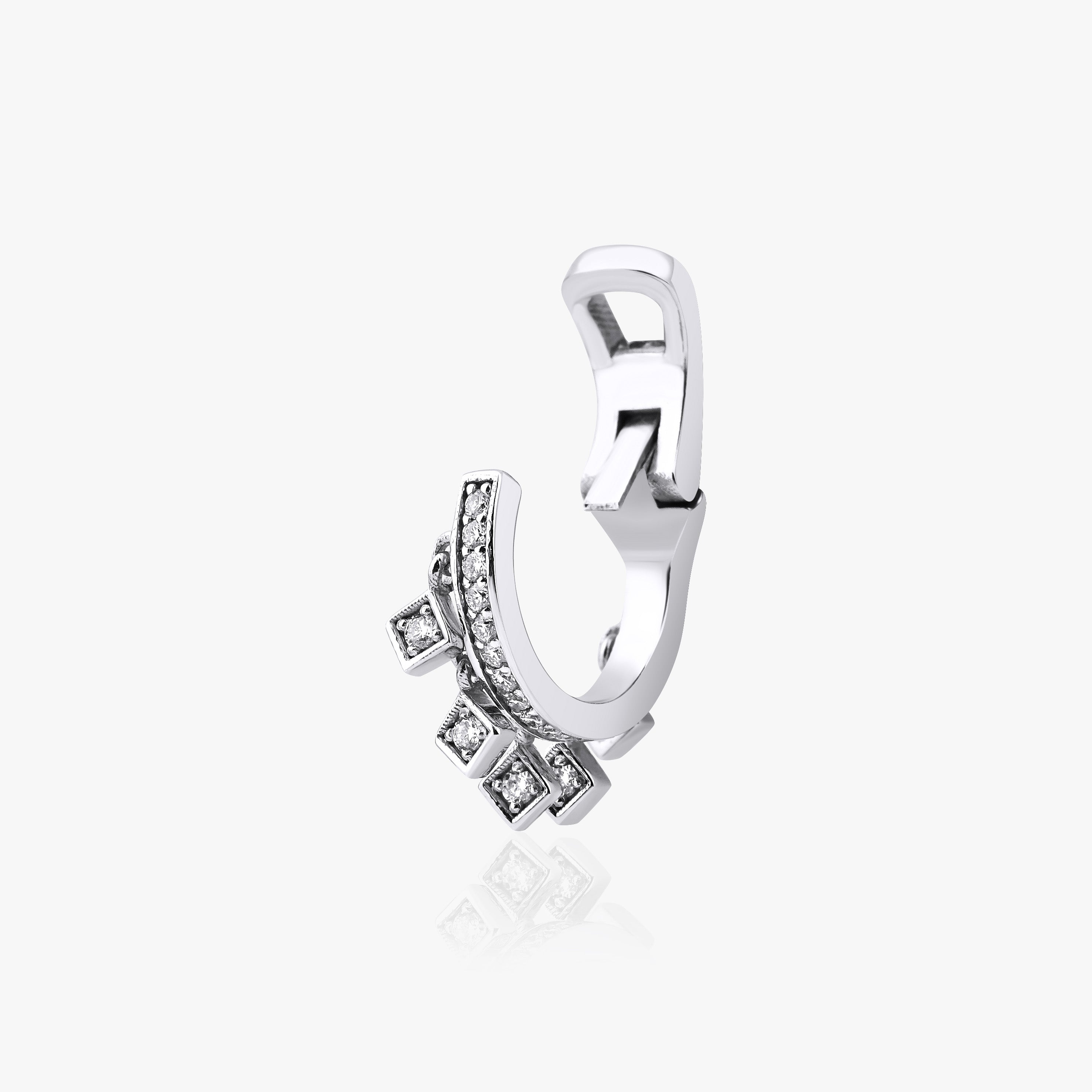 Pırlanta Sallantılı Ear Cuff / Diamond Dangle Cuff