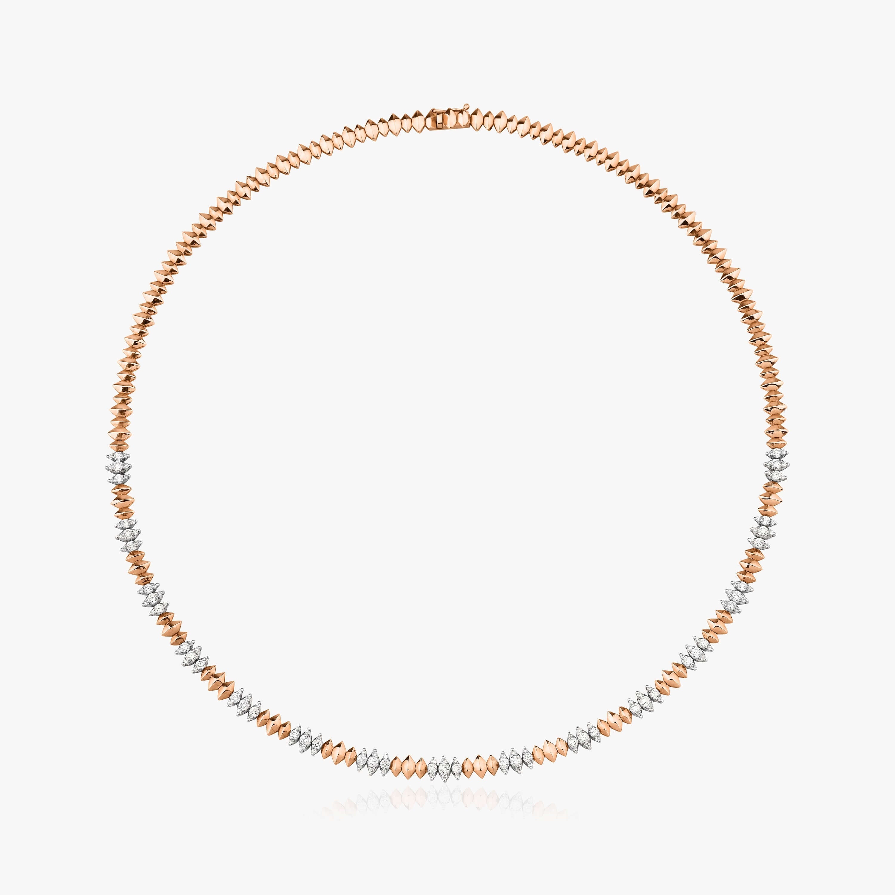 Pırlanta Spike Su Yolu Kolye