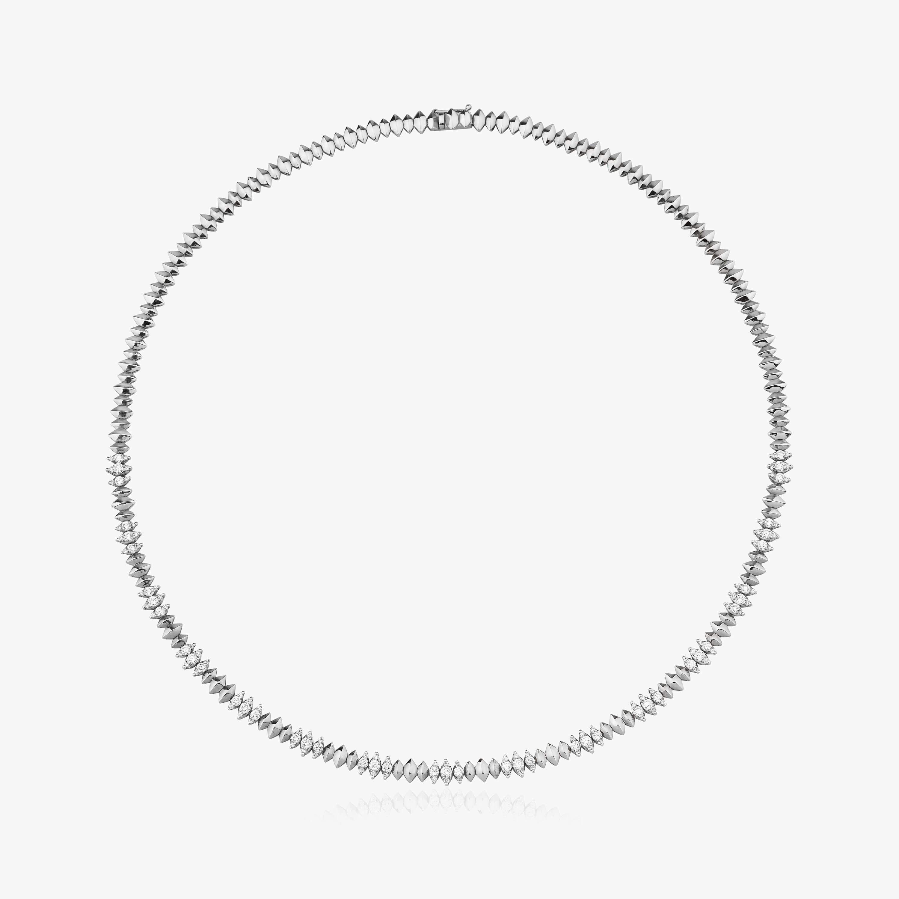 Pırlanta Spike Su Yolu Kolye