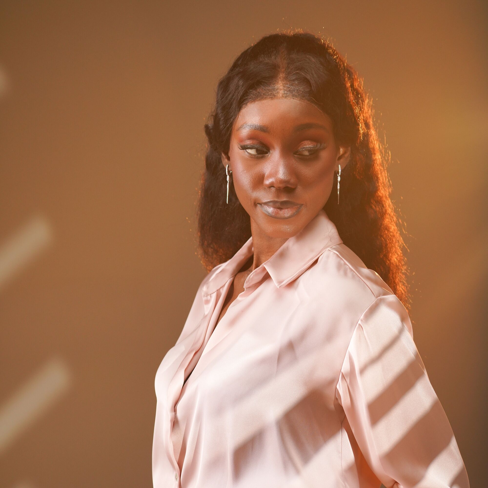 Pırlanta Uzun Spike Küpe / Long Spikes