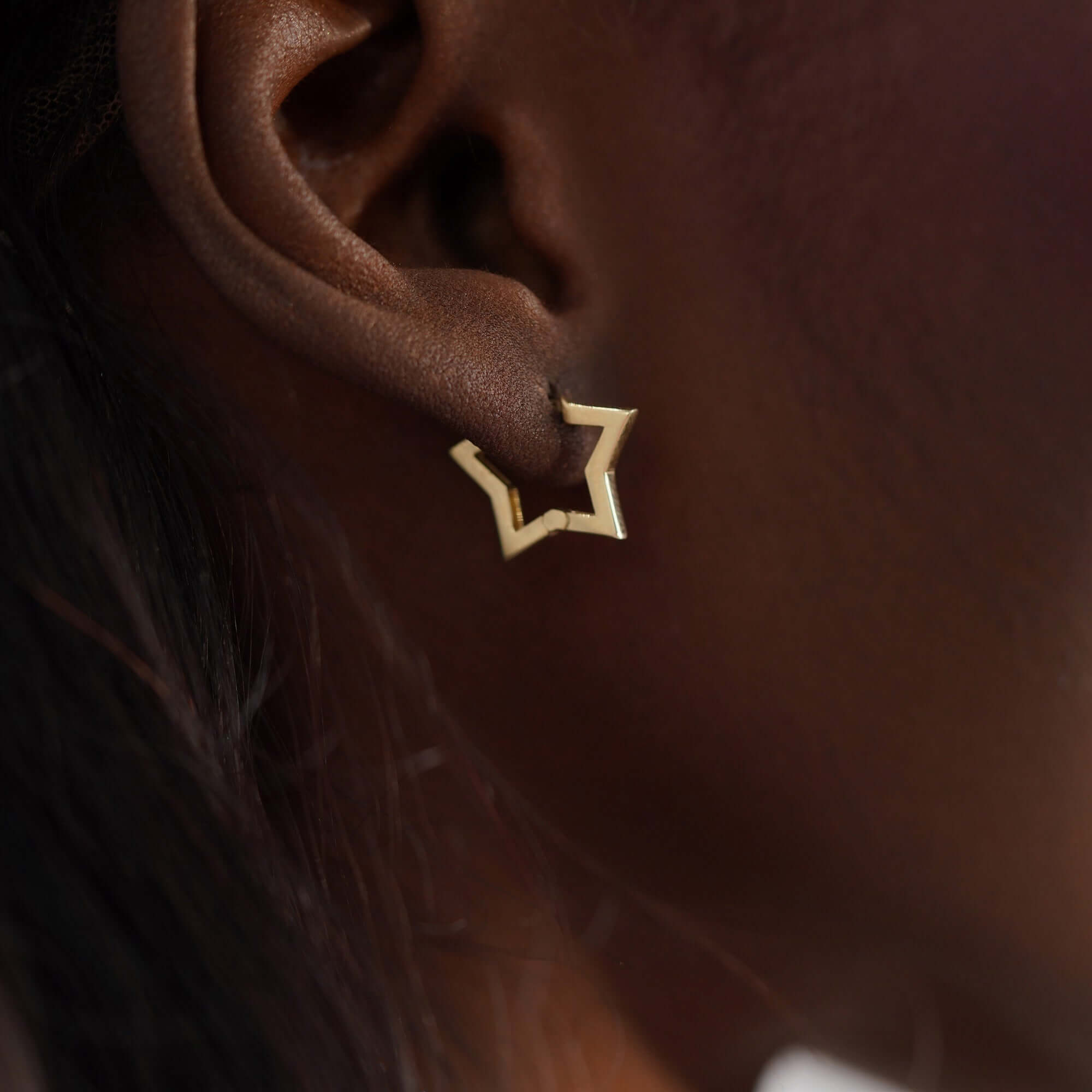 Yıldız Halka Küpe