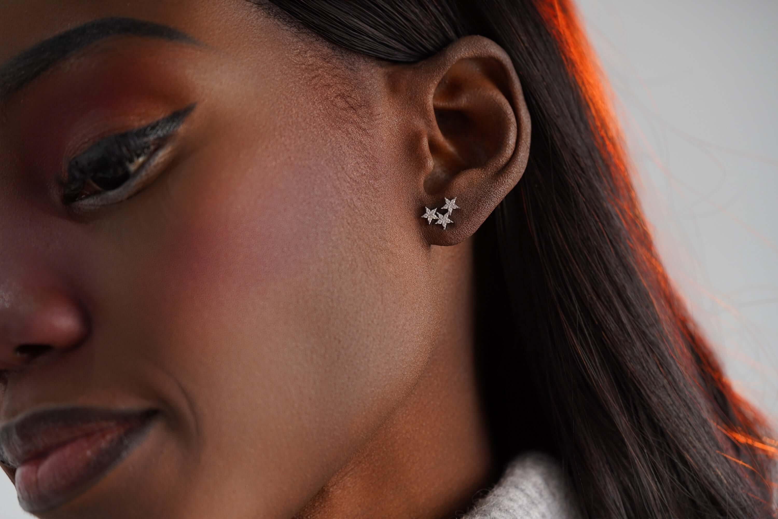 Tek Yıldız Grubu Pırlanta Küpe