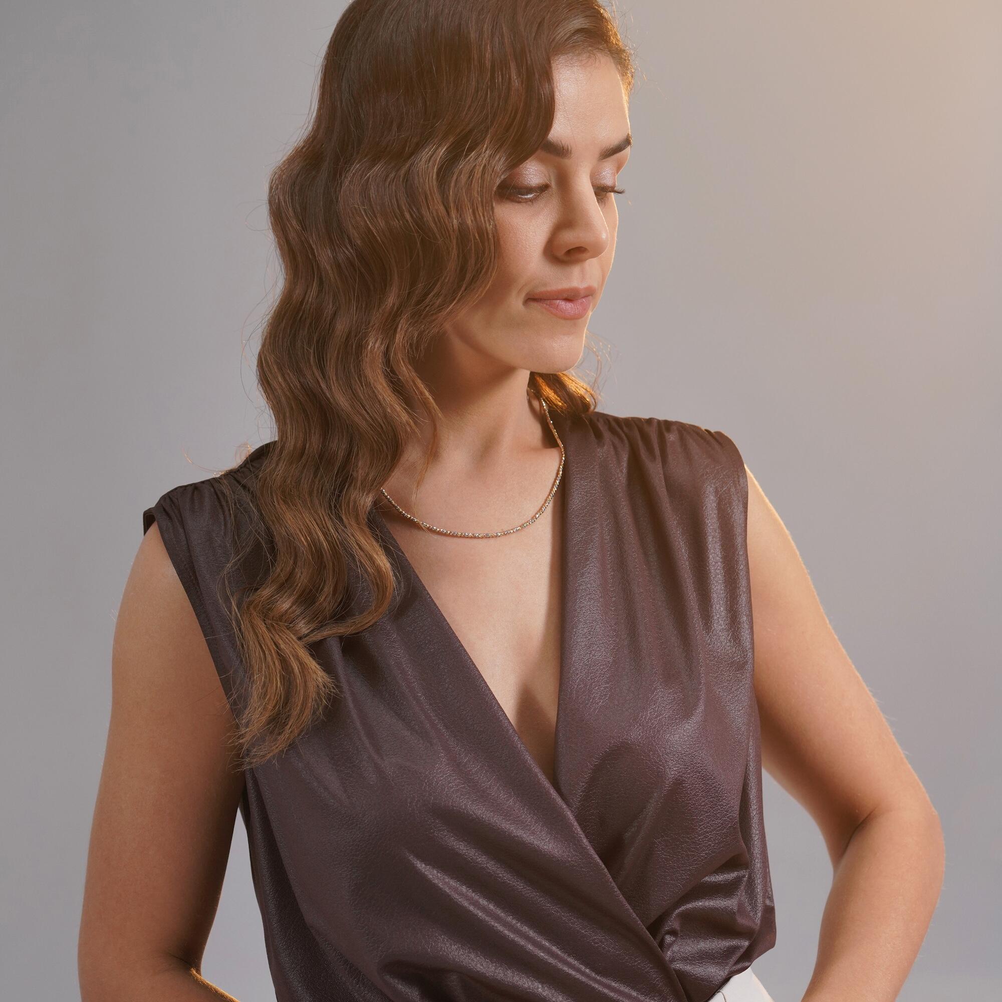 Üç Renkli Dorika Toplu Zincir Kolye