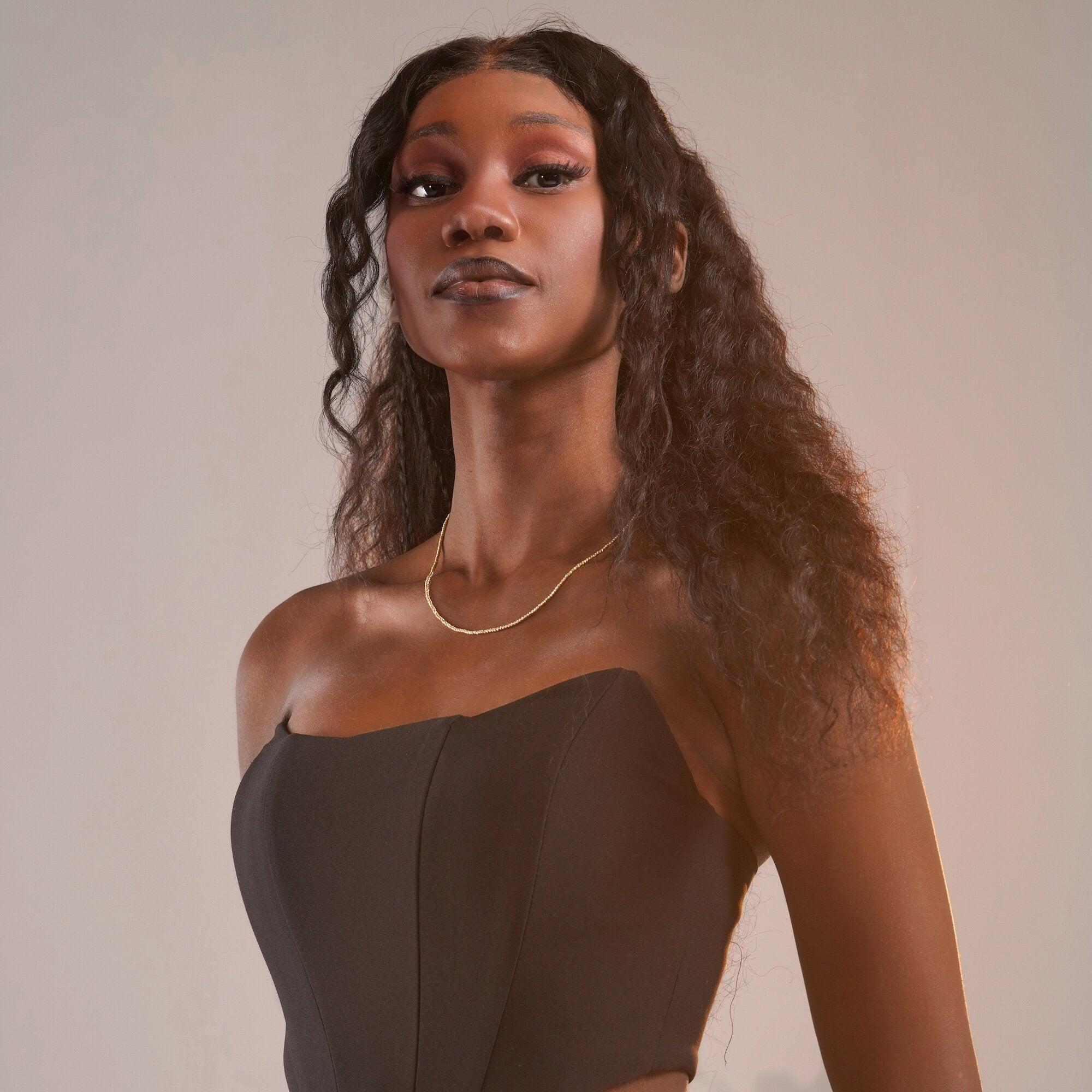 Sarı Altın Dorika Toplu Zincir Kolye