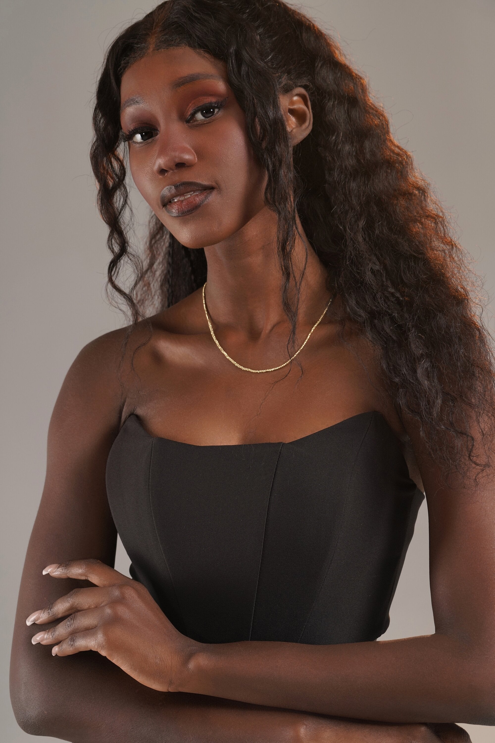 Sarı Altın Dorika Toplu Zincir Kolye