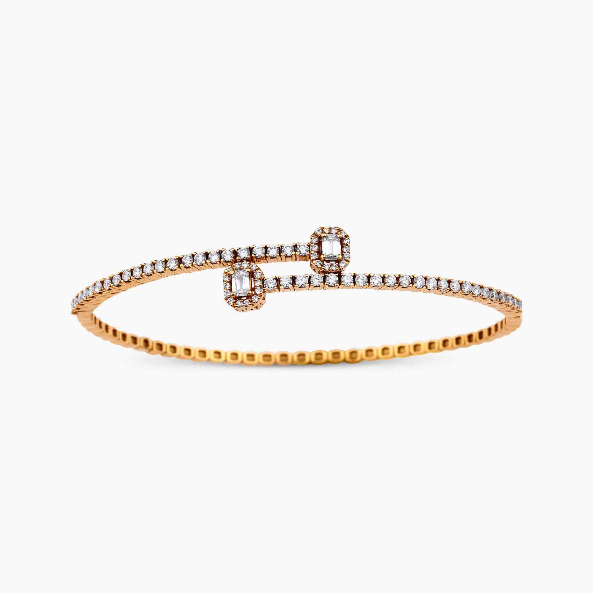 Esnek Pırlanta Twist Bileklik