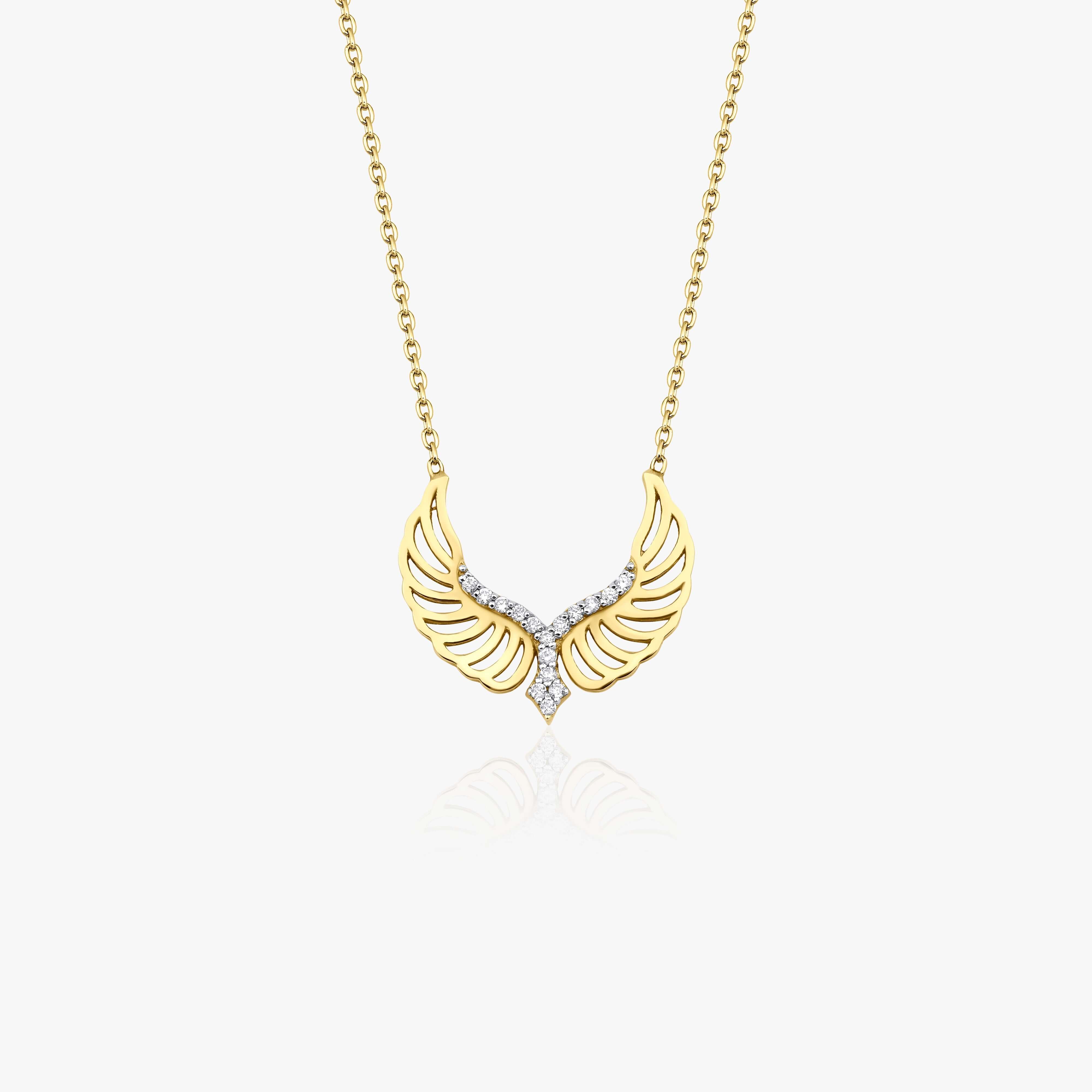 Pırlanta Melek Kanat Kolye / Wings Of An Angel