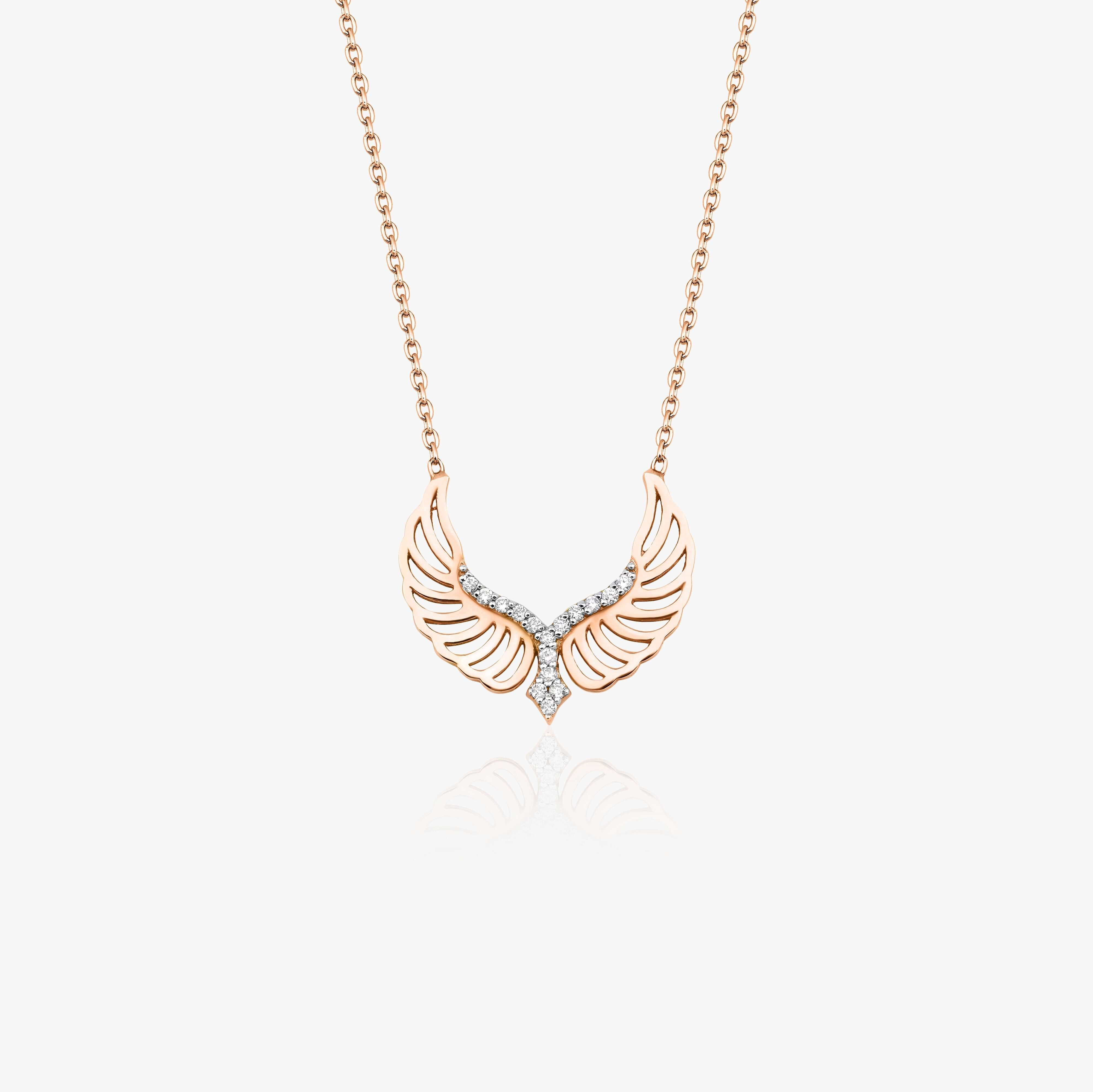 Pırlanta Melek Kanat Kolye / Wings Of An Angel