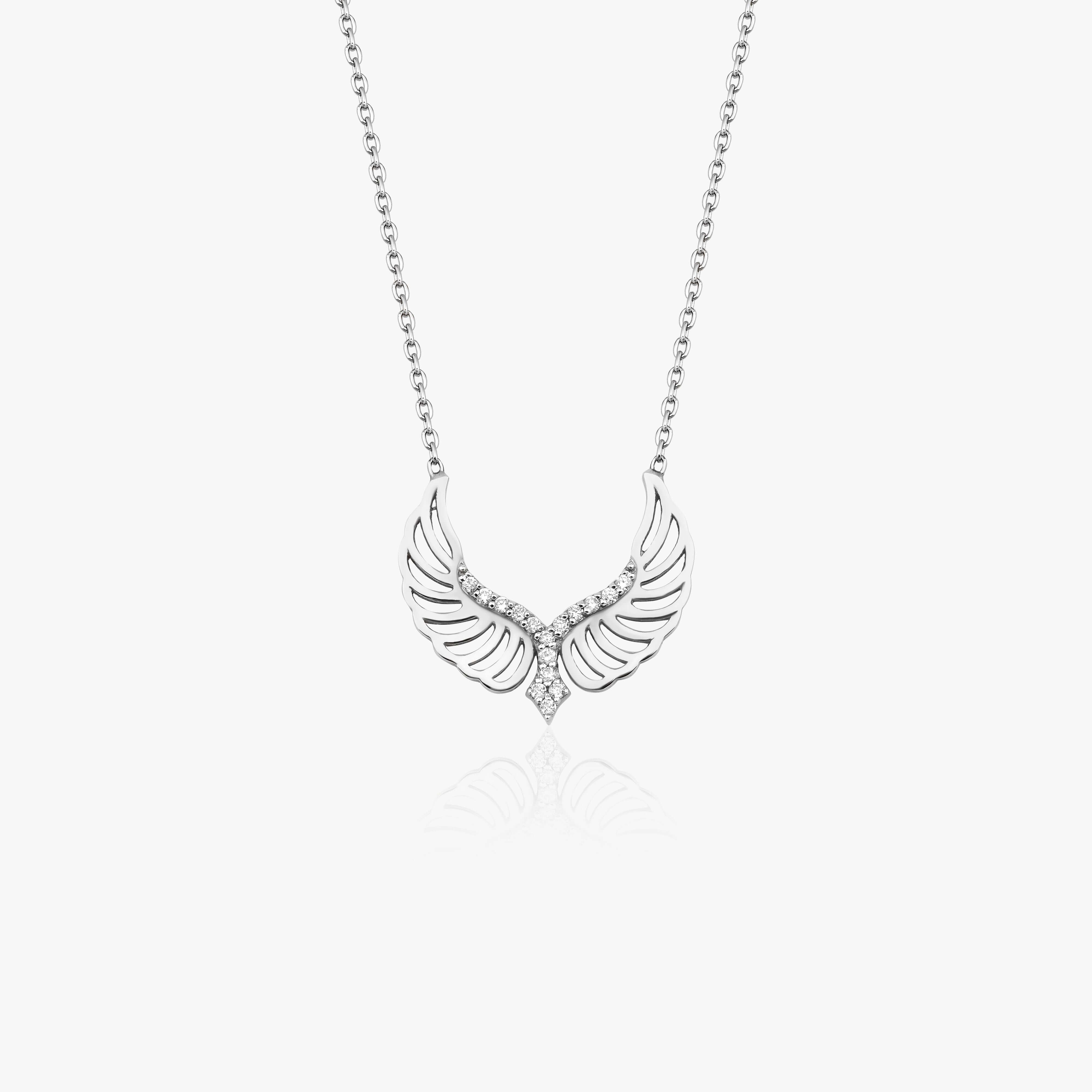 Pırlanta Melek Kanat Kolye / Wings Of An Angel