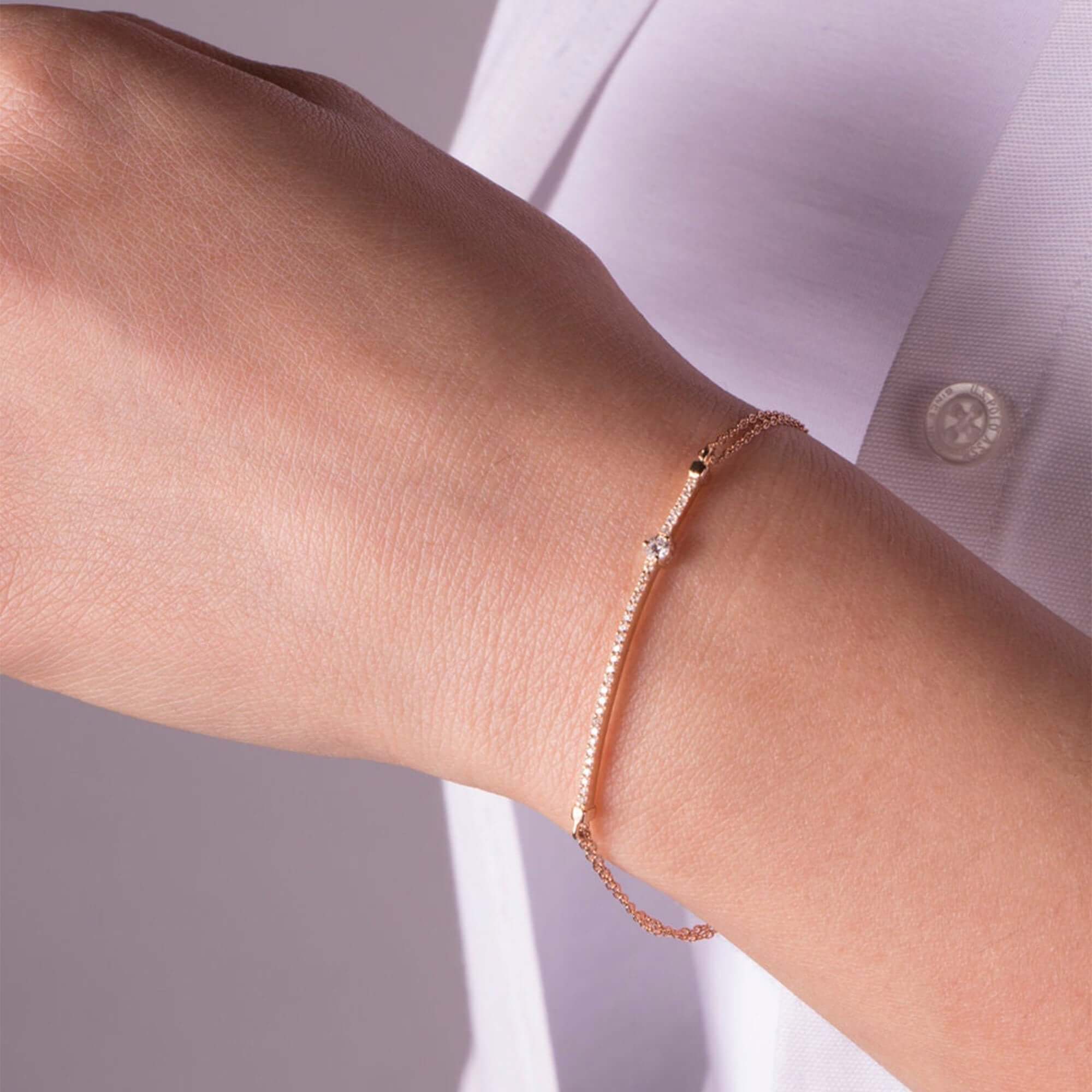 Pırlanta Bar Bileklik