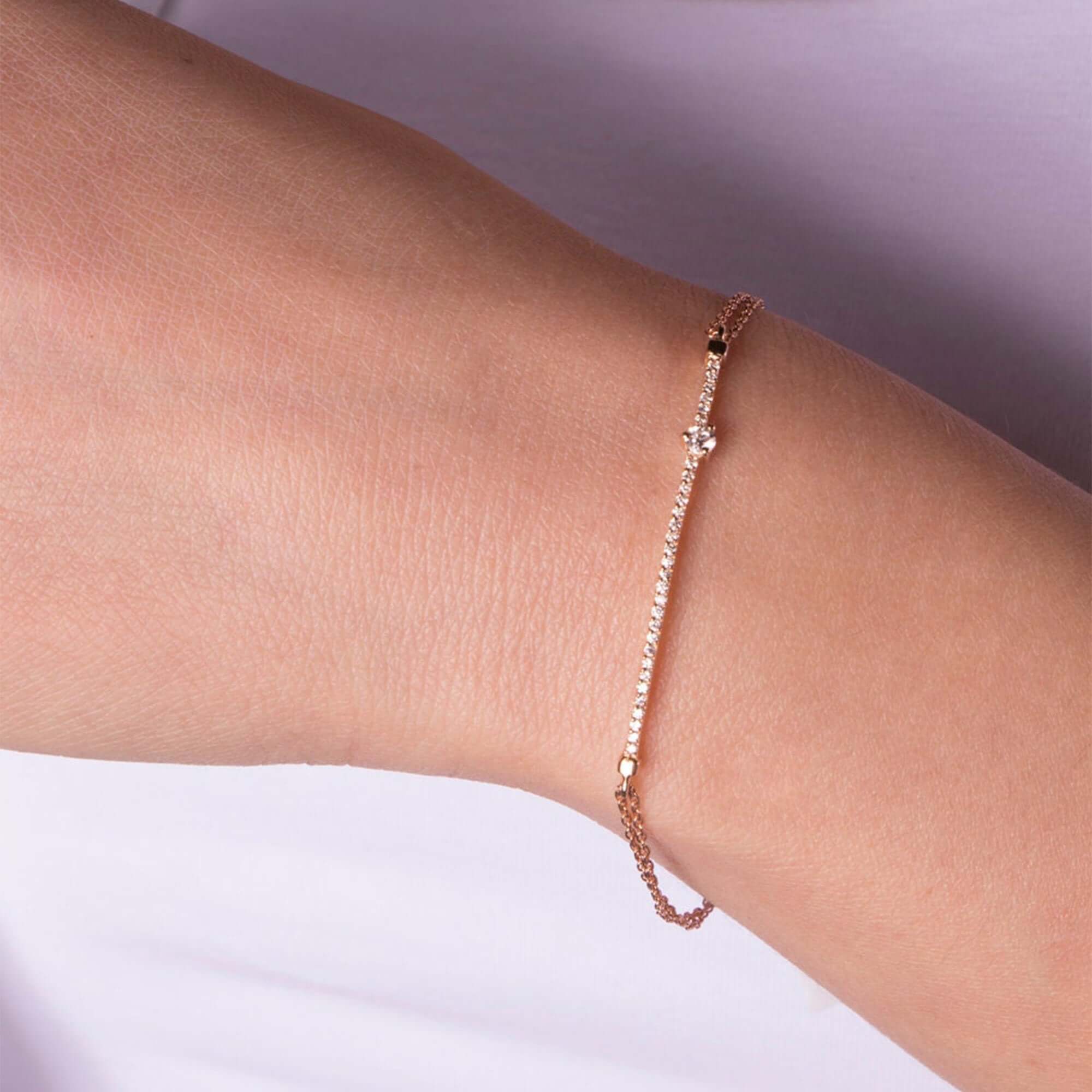 Pırlanta Bar Bileklik