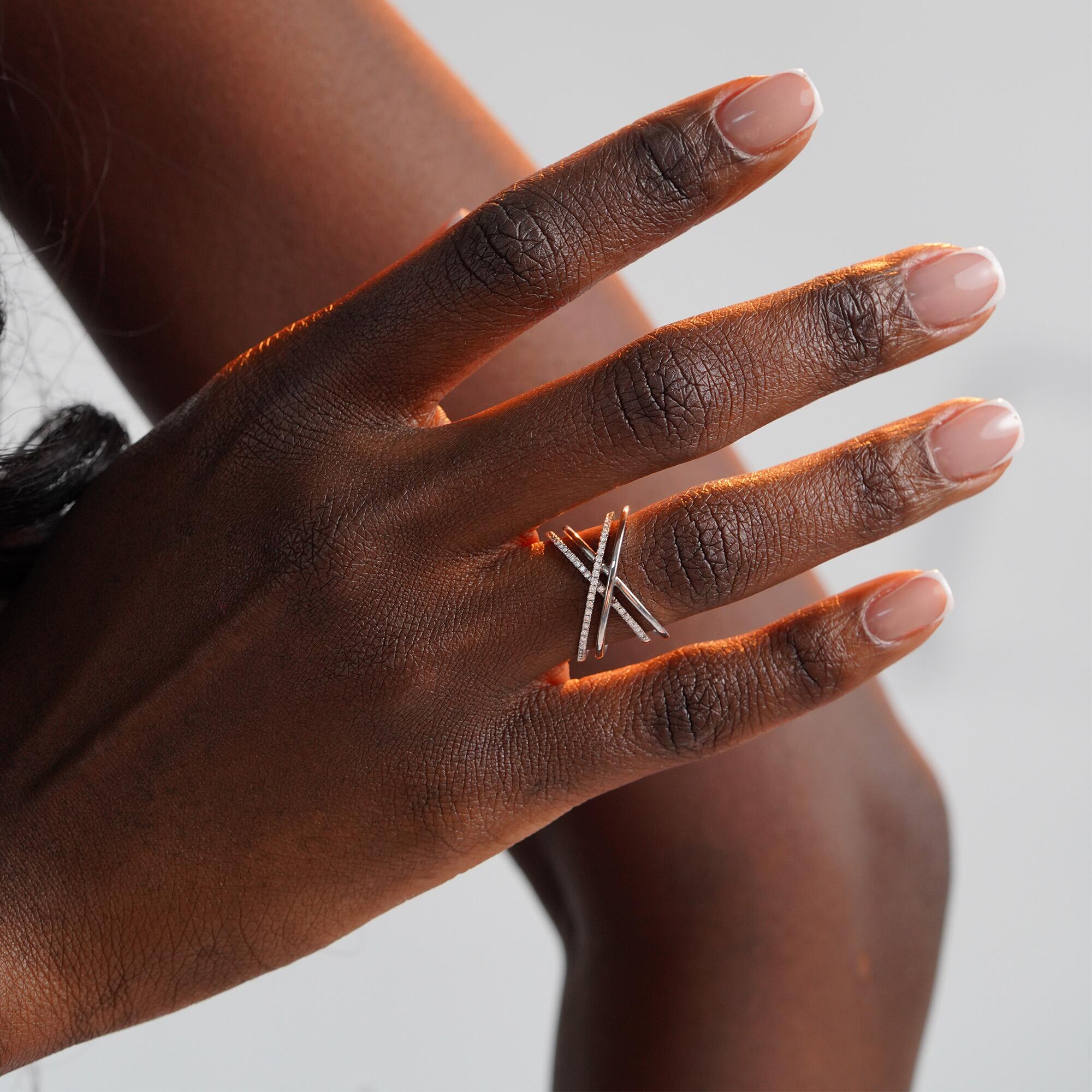 Çift Çapraz Yüzük / Double Crossover Ring