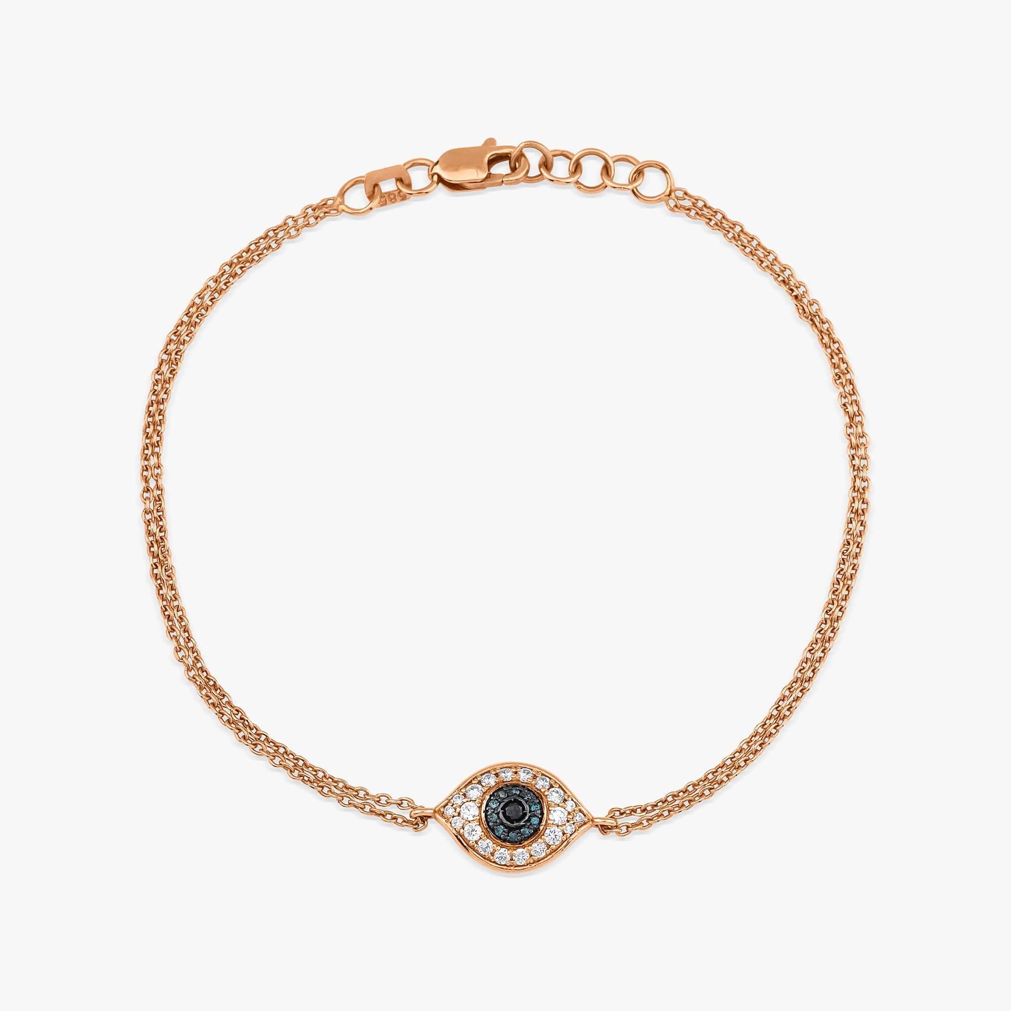 Çok Renkli Pırlanta Nazarlık Bileklik