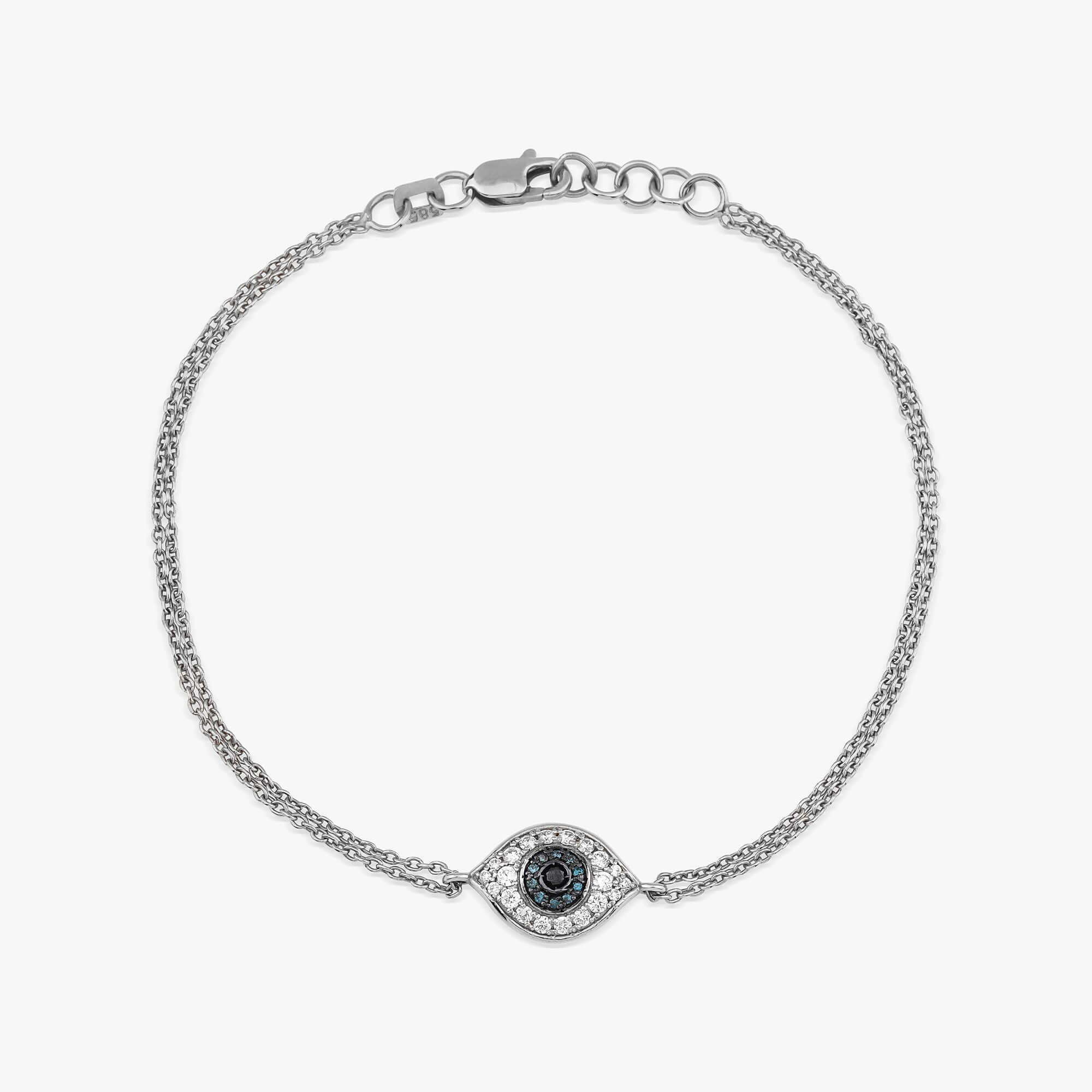 Çok Renkli Pırlanta Nazarlık Bileklik