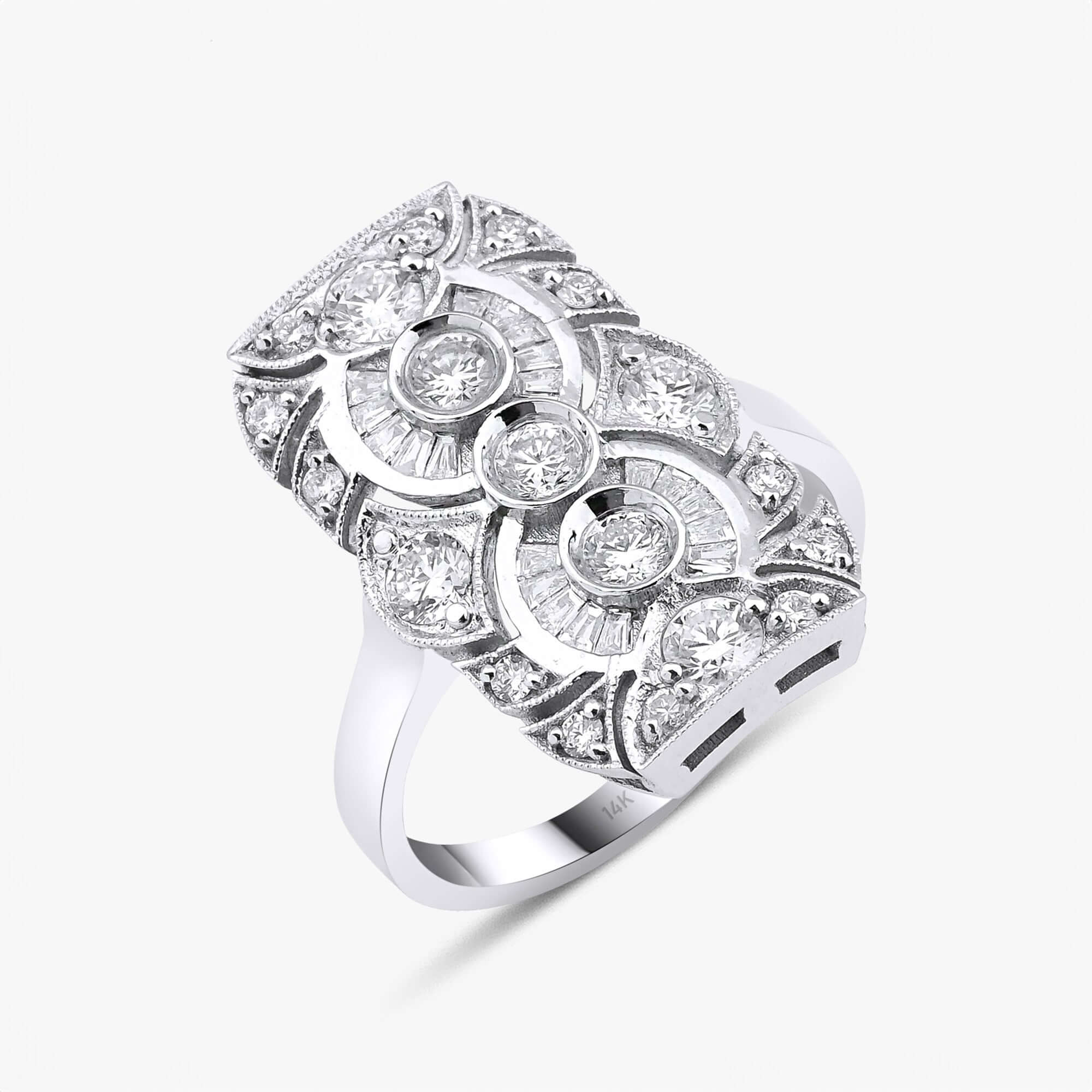 Pırlanta Kalkan Yüzük / Diamond Shield