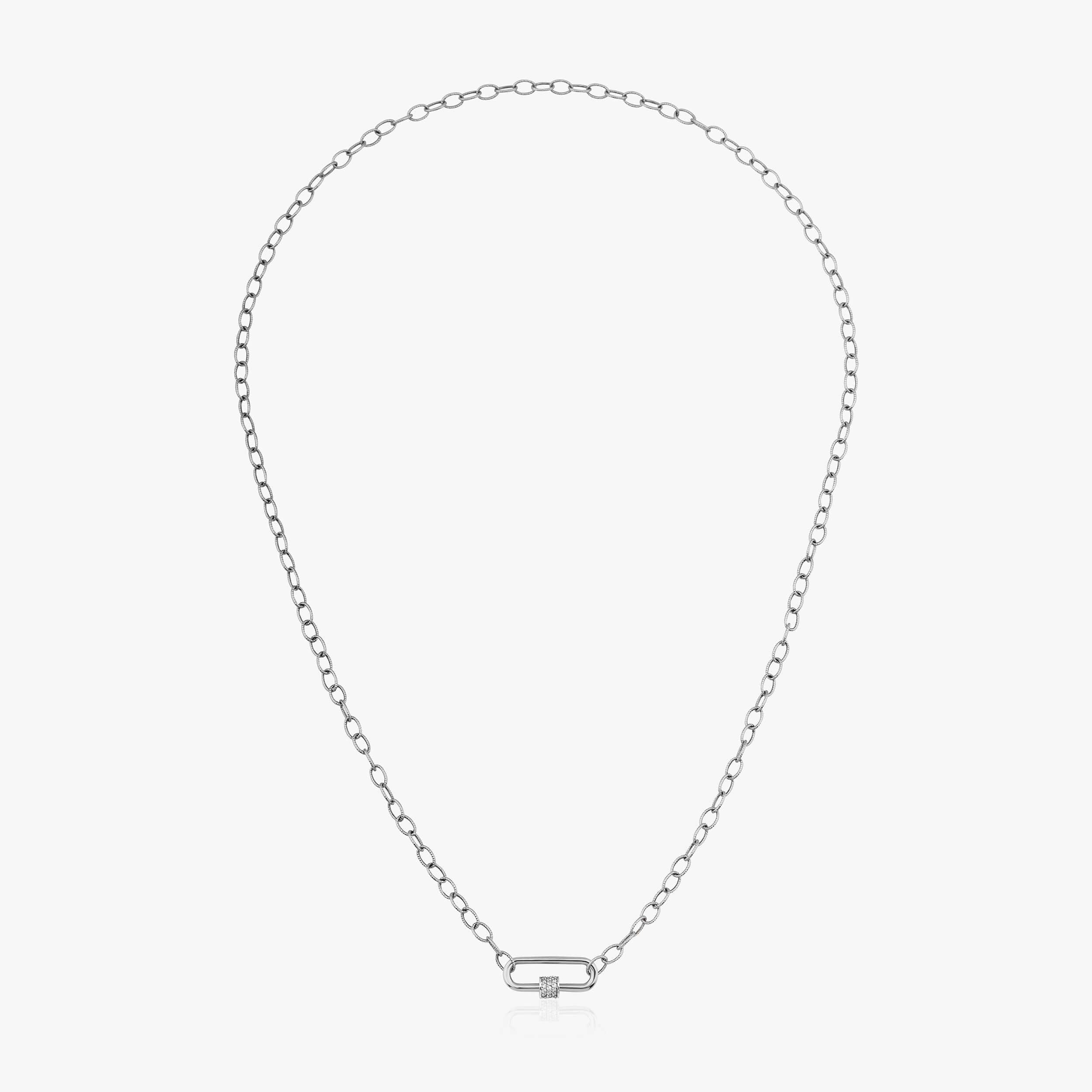 Pırlanta Carabiner Kilit Kolye / Mini Carabiner