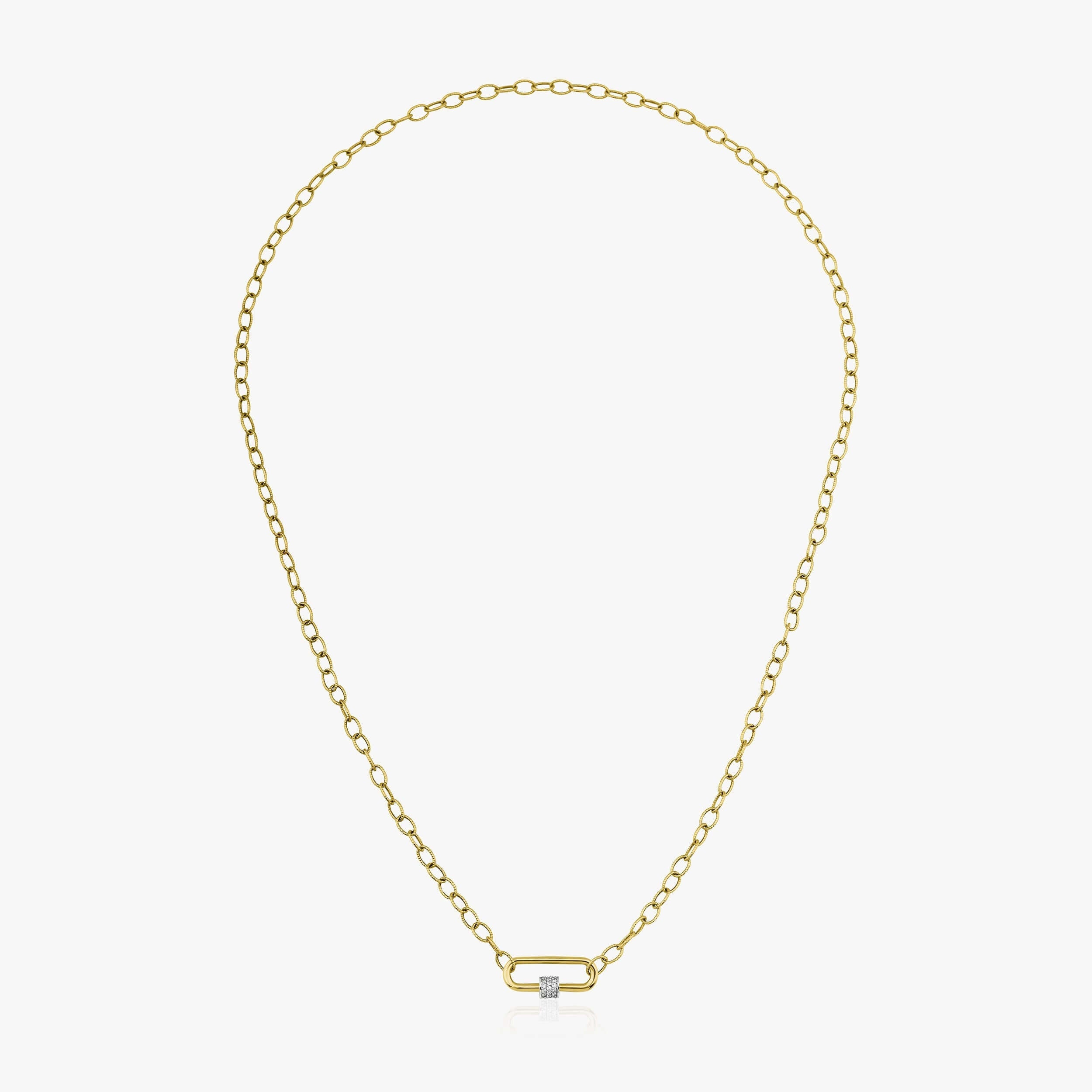 Pırlanta Carabiner Kilit Kolye / Mini Carabiner