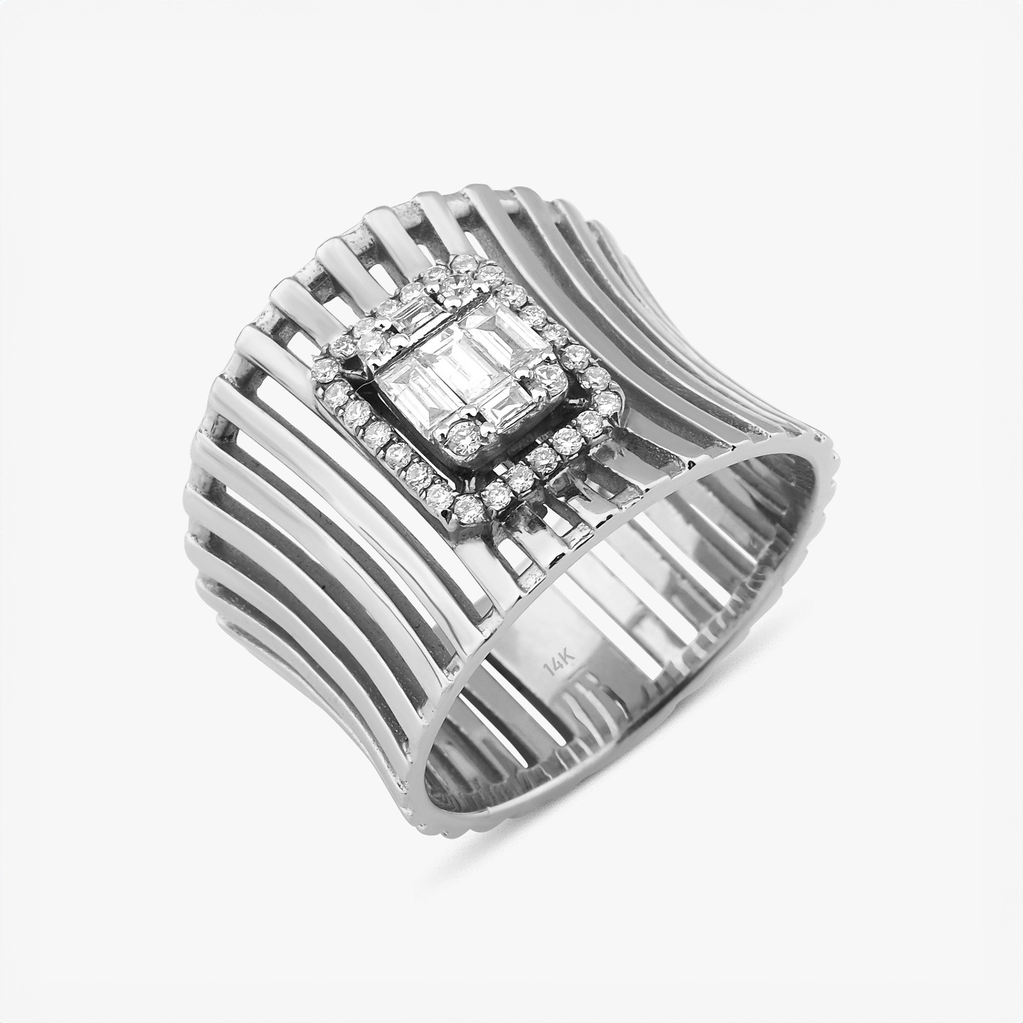 Modern Geniş Baget Yüzük / Modern Cigar Band
