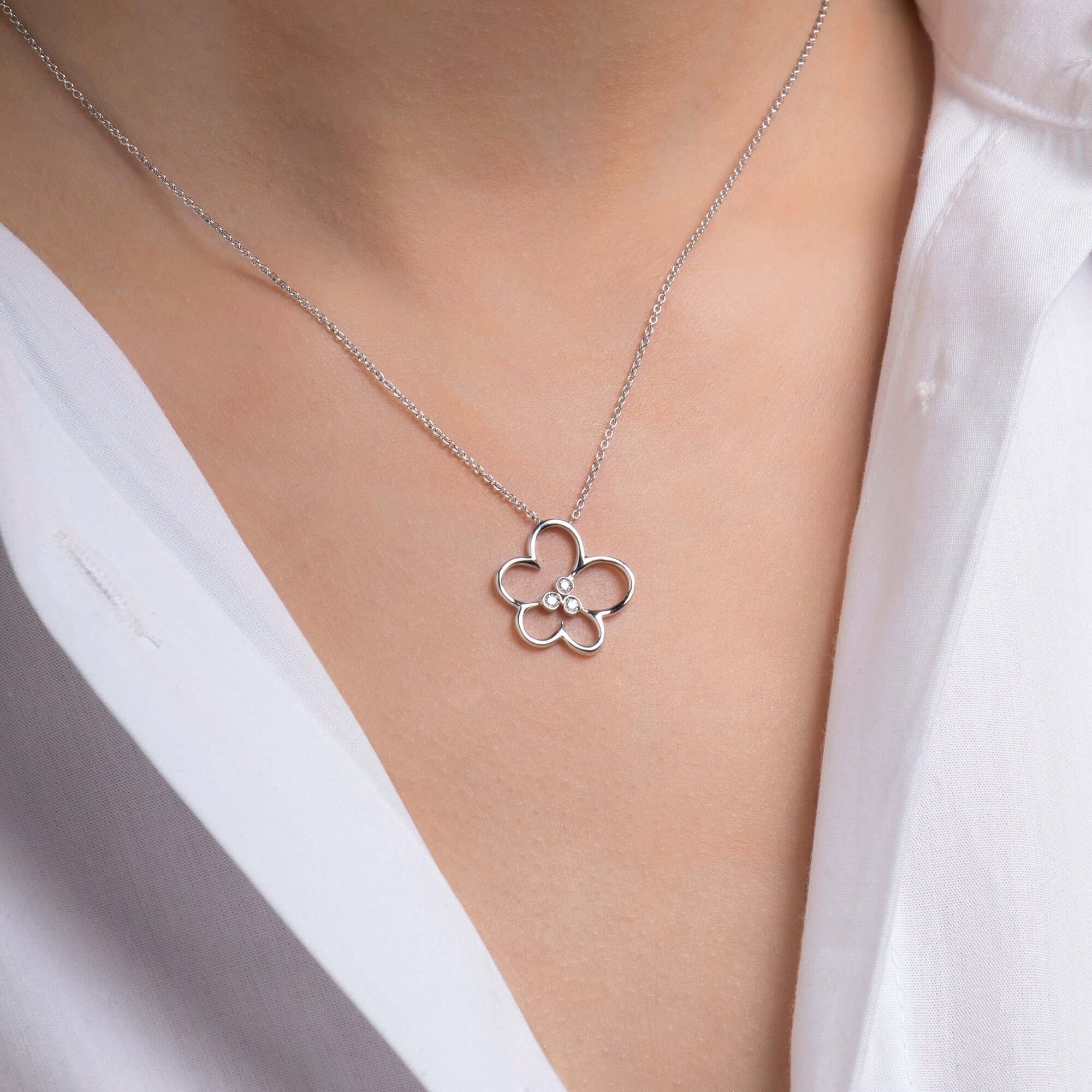 Pırlanta Çiçek Kolye / Daisy