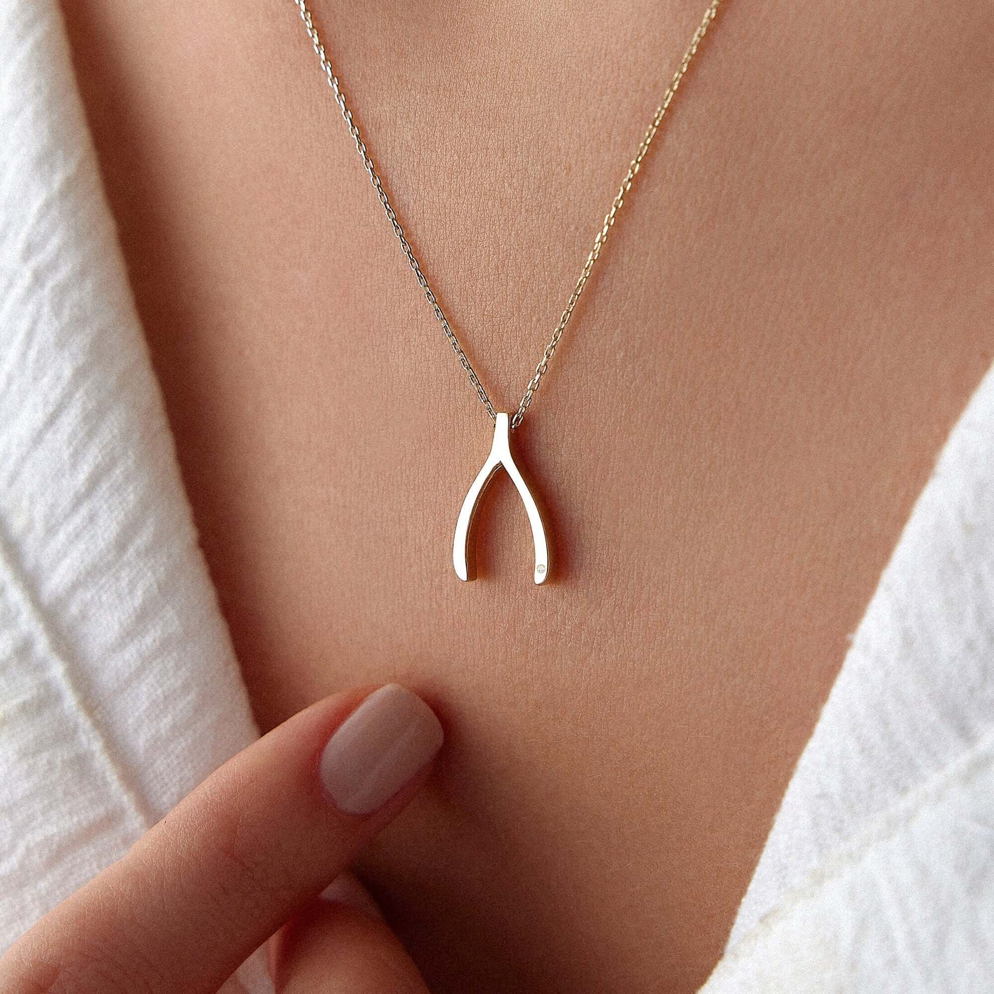 Pırlanta Lades Kemiği Kolye