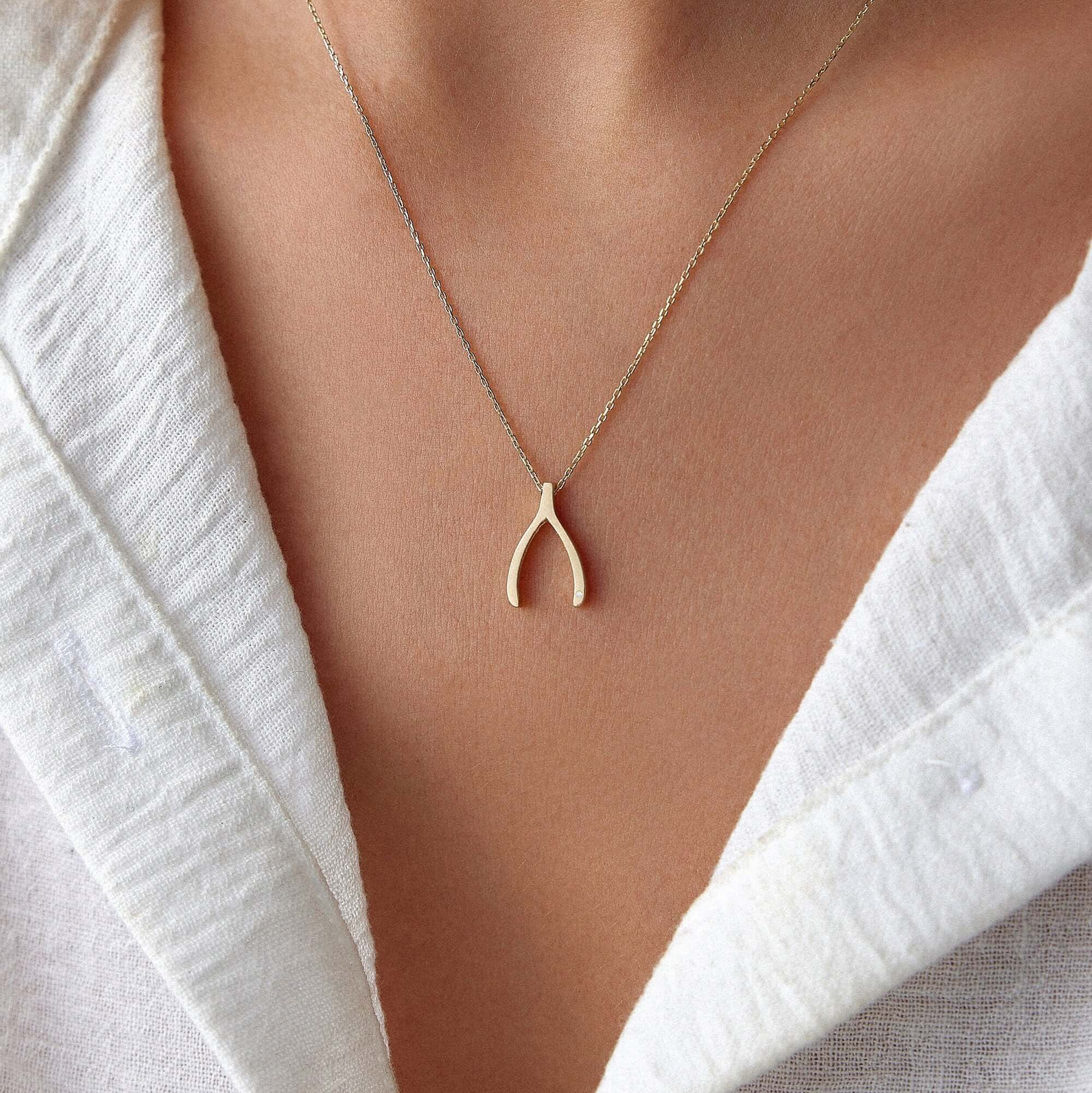 Pırlanta Lades Kemiği Kolye