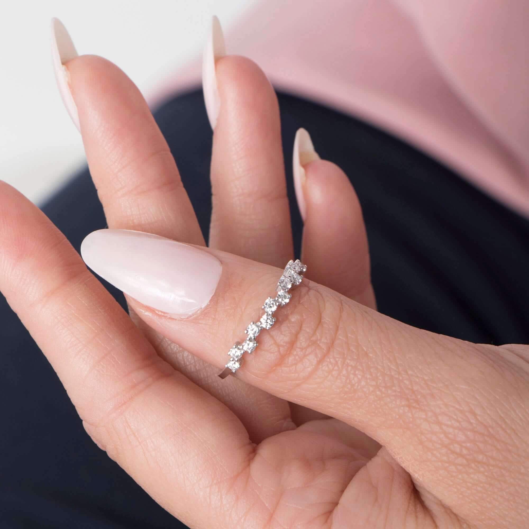 Zikzak Pırlanta Yüzük