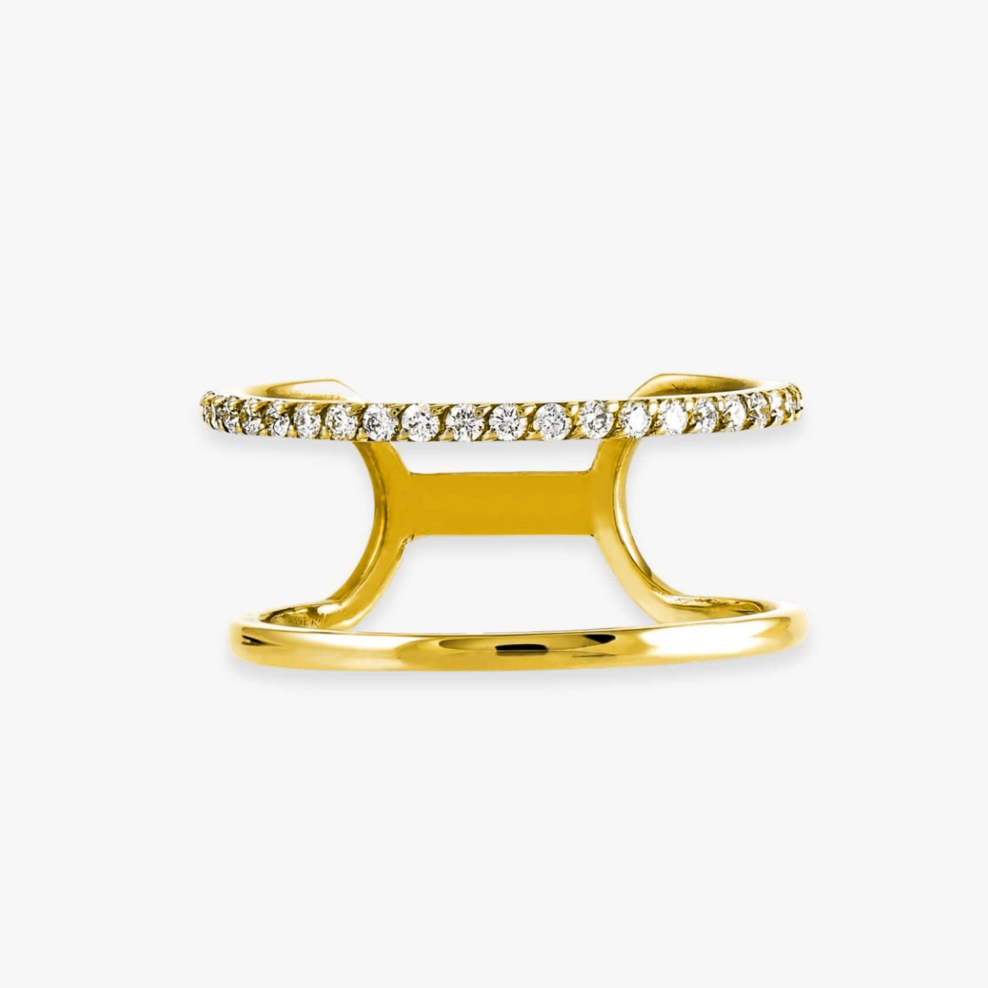 Çift Bantlı Pırlanta Yüzük