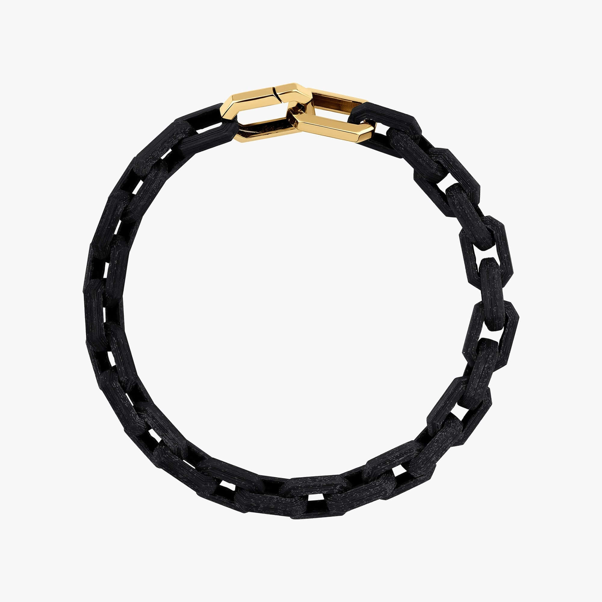 Erkek Altın Kilitli Gümüş Bileklik / The Golden Lock