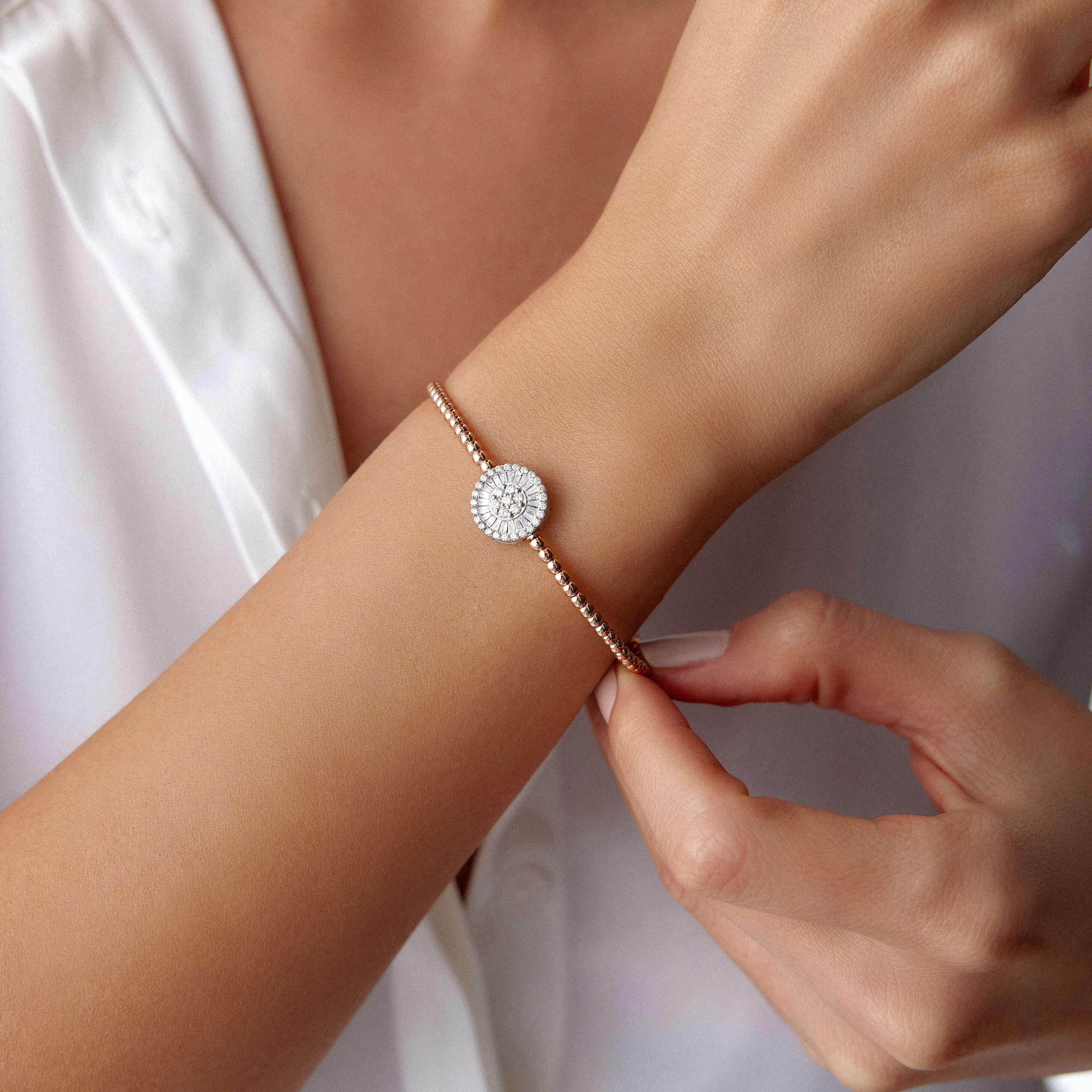 Baget Pırlanta Esnek Bilezik