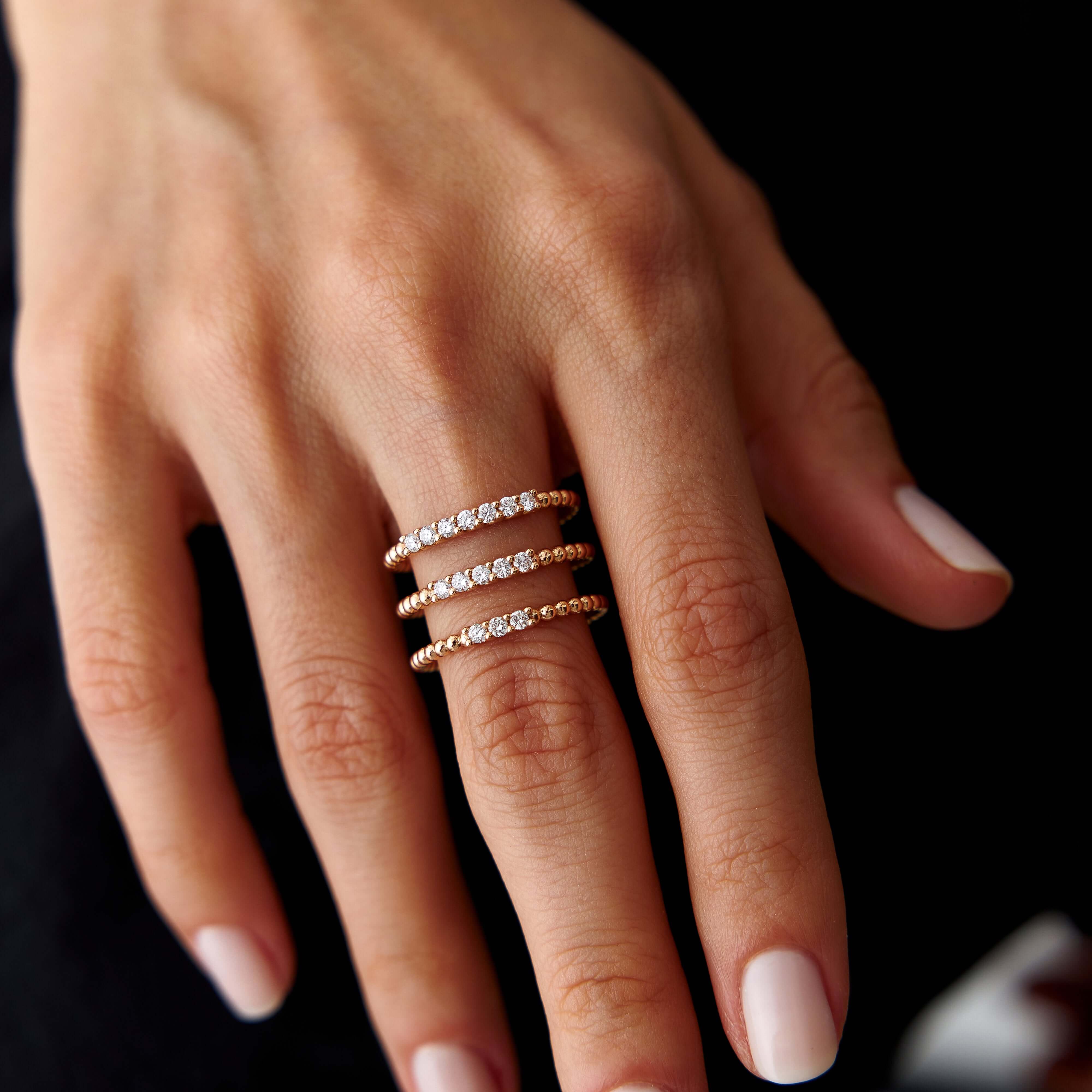 3 Pırlantalı Minimal Yüzük / The 3 Diamonds