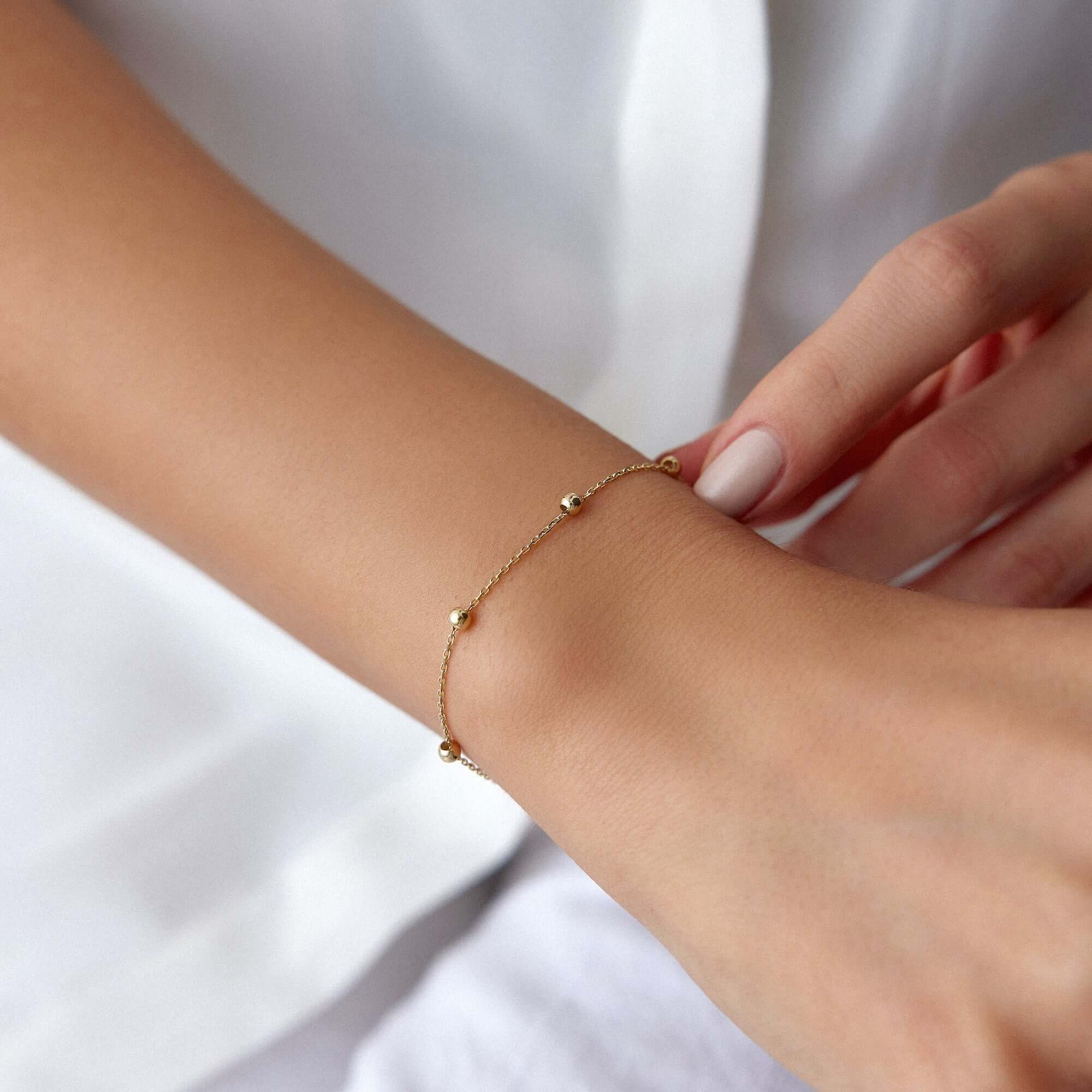 Minimal Top Zincir Bileklik