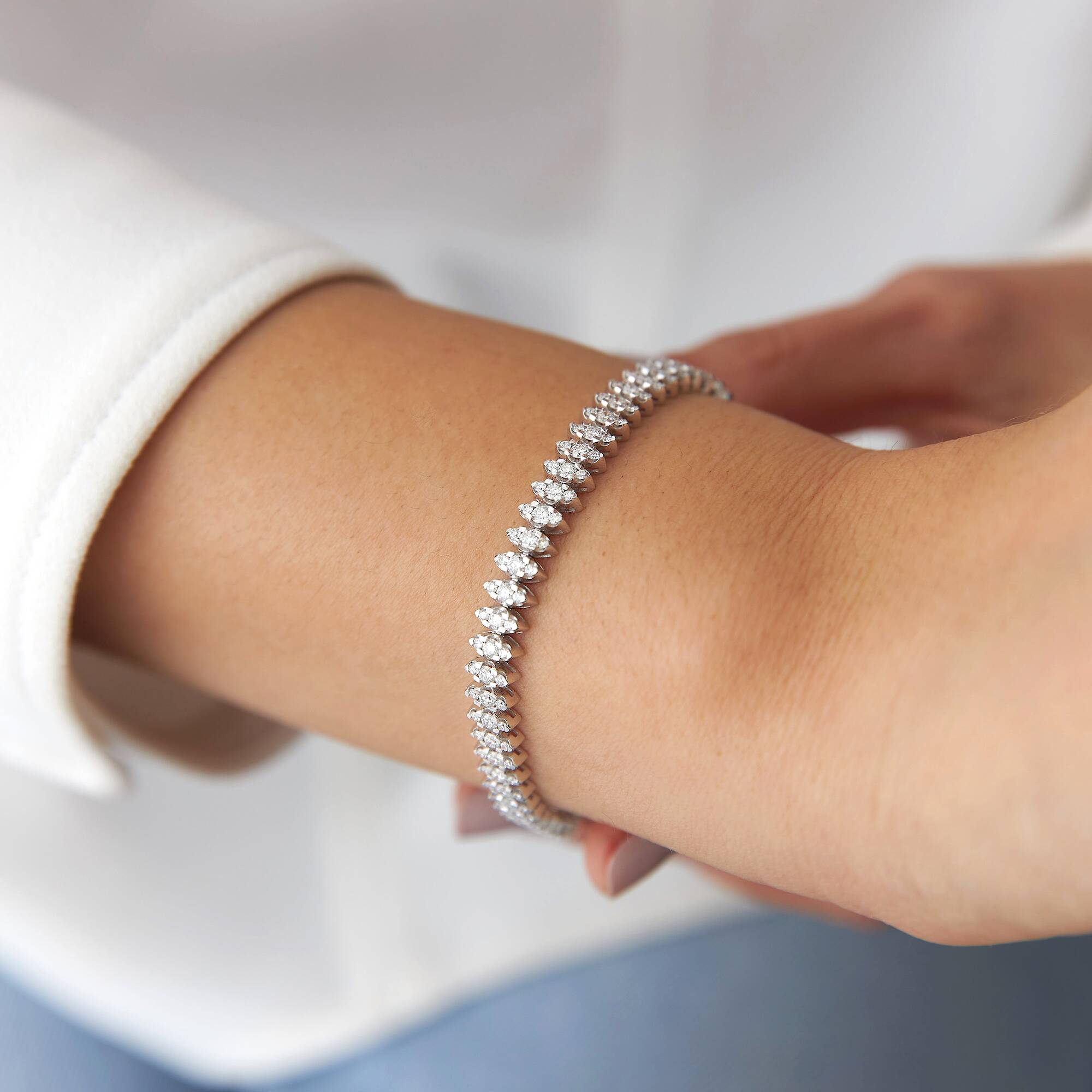 Pırlanta Spike Su Yolu Bileklik