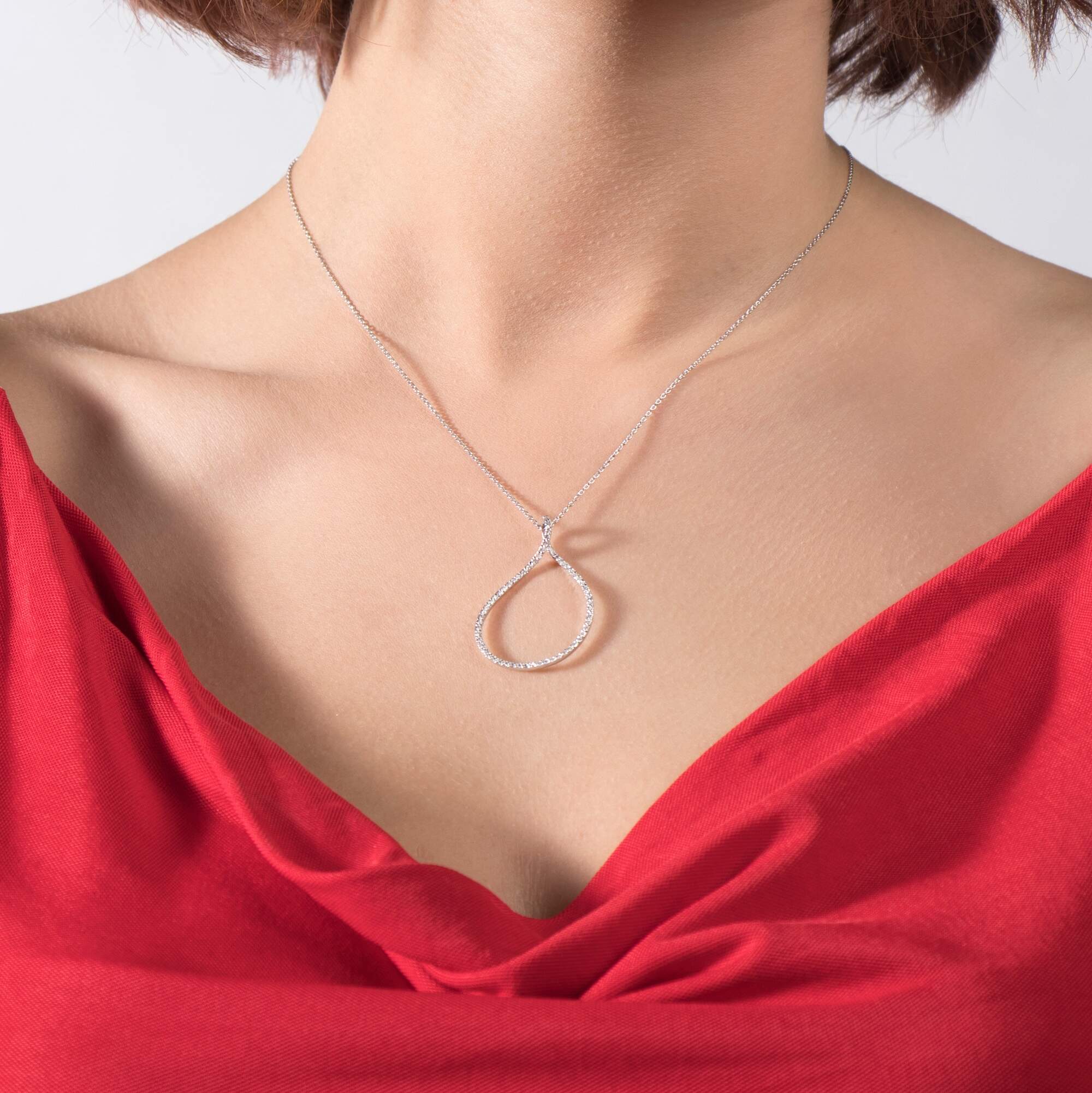 Pırlanta Bereket Düğümü Kolye / Fortune Knot