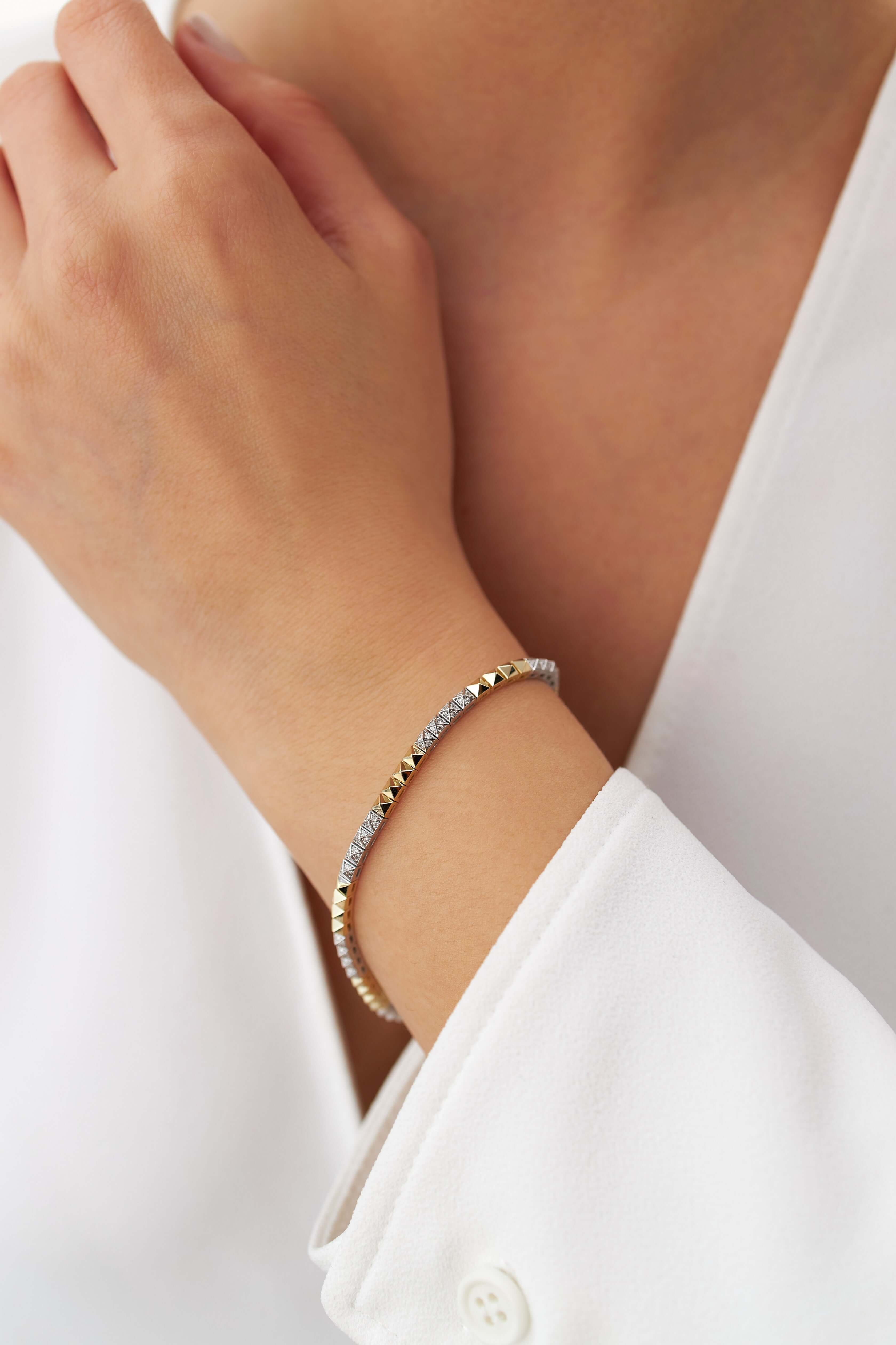 Minimal Spike Su Yolu Bileklik