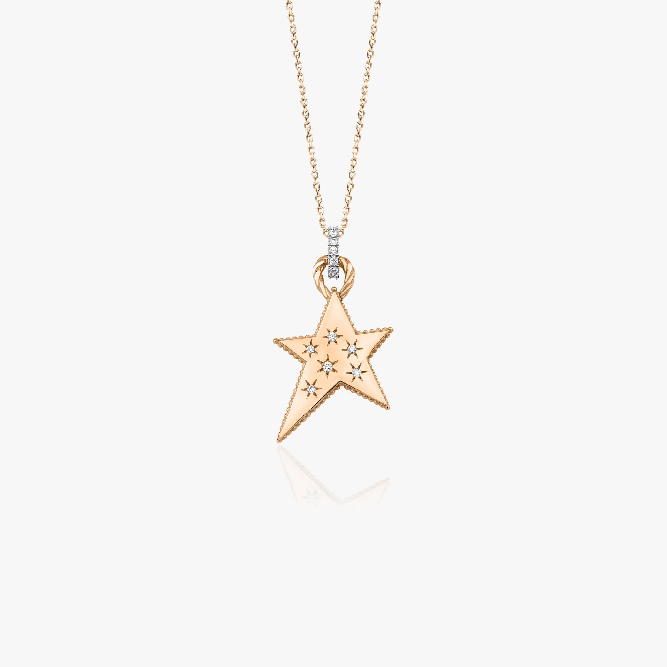 Pırlanta Büyük Yıldız Kolye / Celestial Star