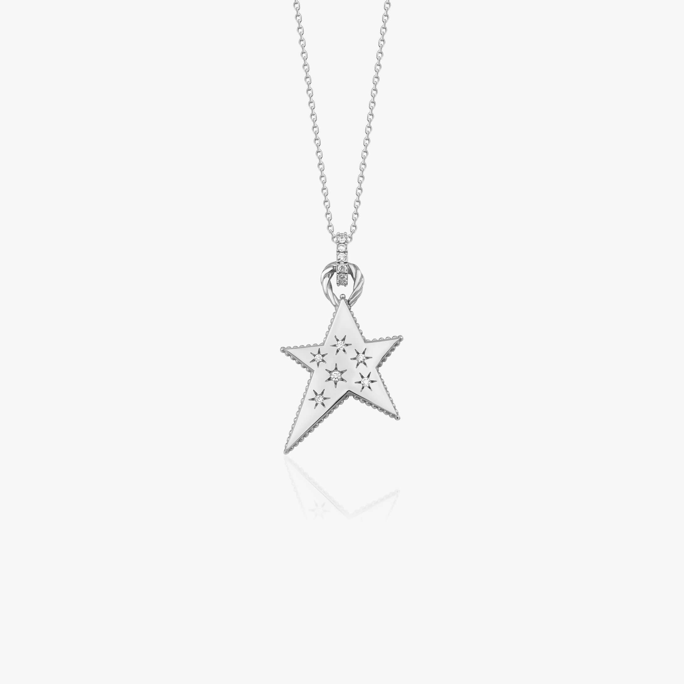 Pırlanta Büyük Yıldız Kolye / Celestial Star