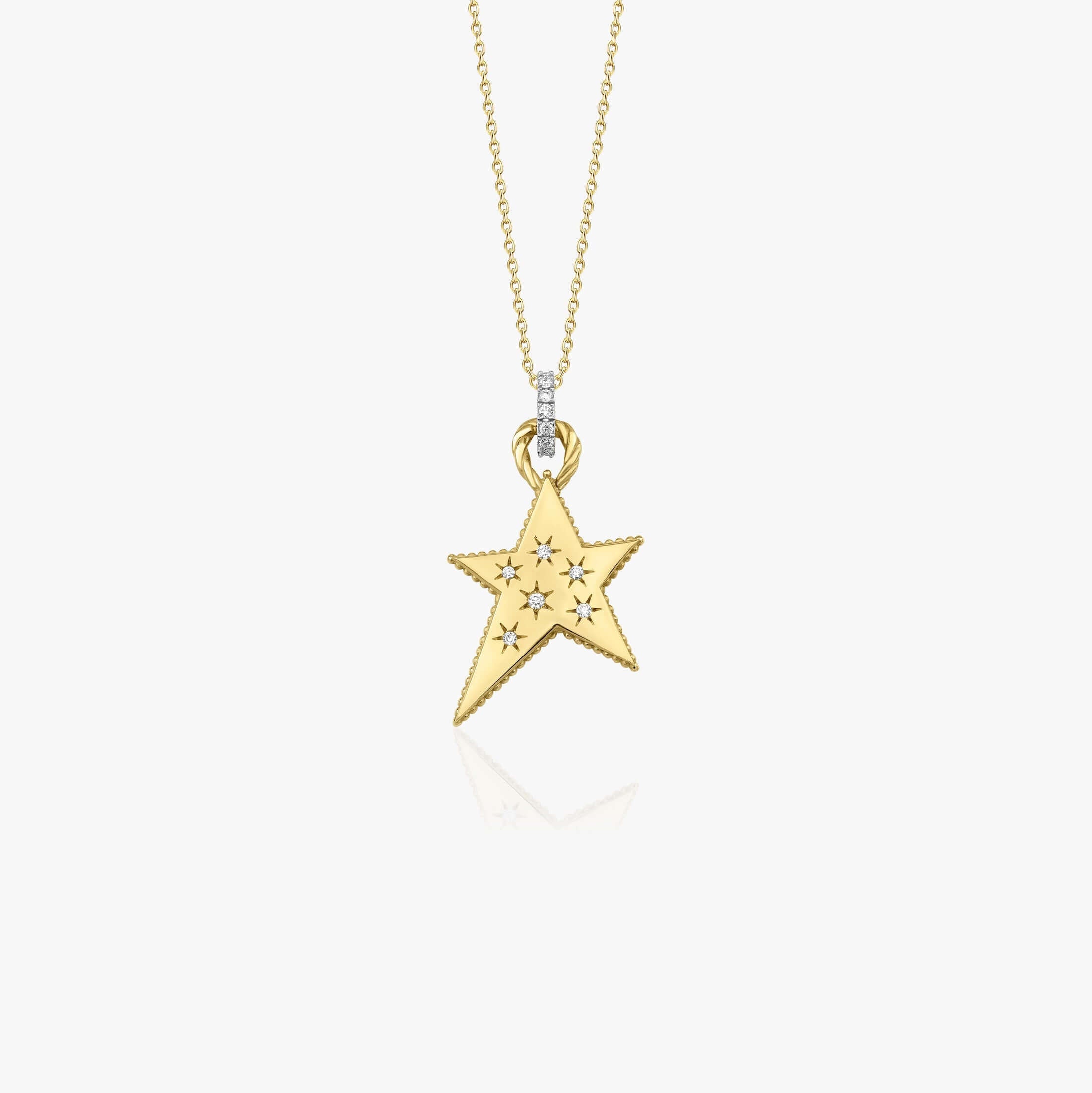 Pırlanta Büyük Yıldız Kolye / Celestial Star