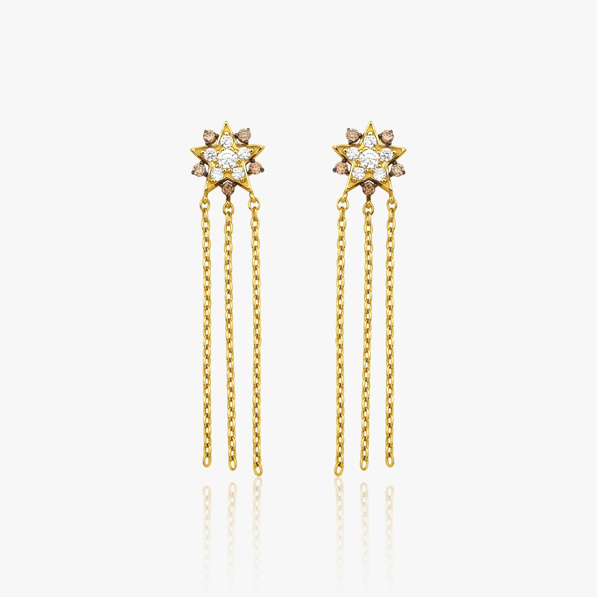 Sirius Yıldız Pırlanta Küpe / Sirius Star