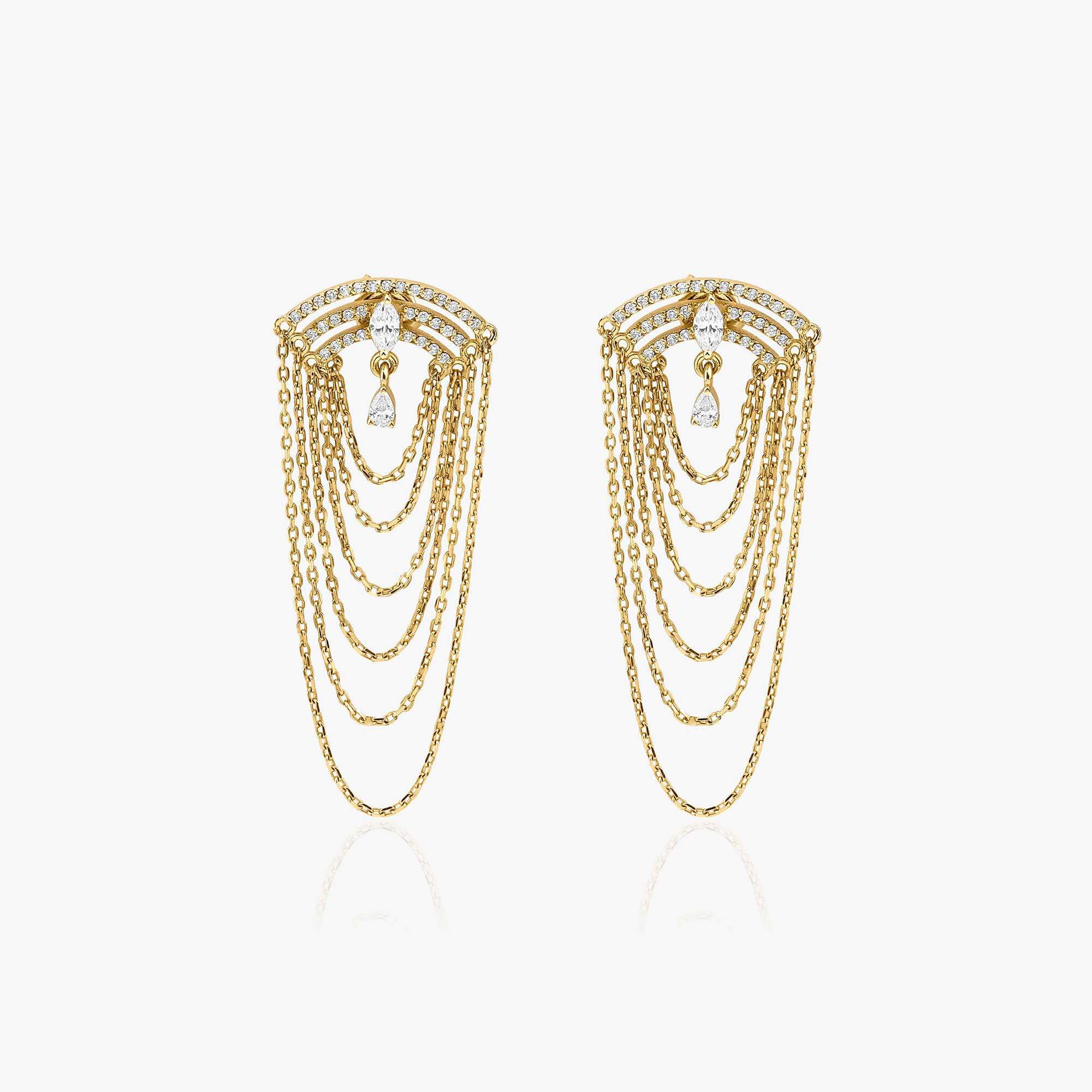 Marquise Waterfall Stud Küpe