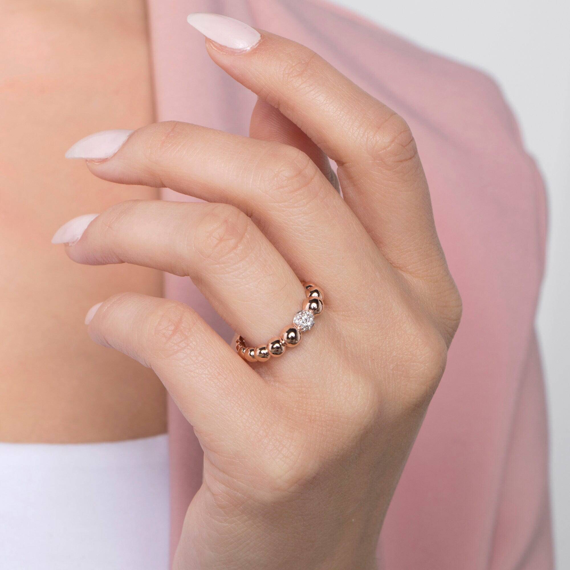 Pırlanta Bubble Yüzük