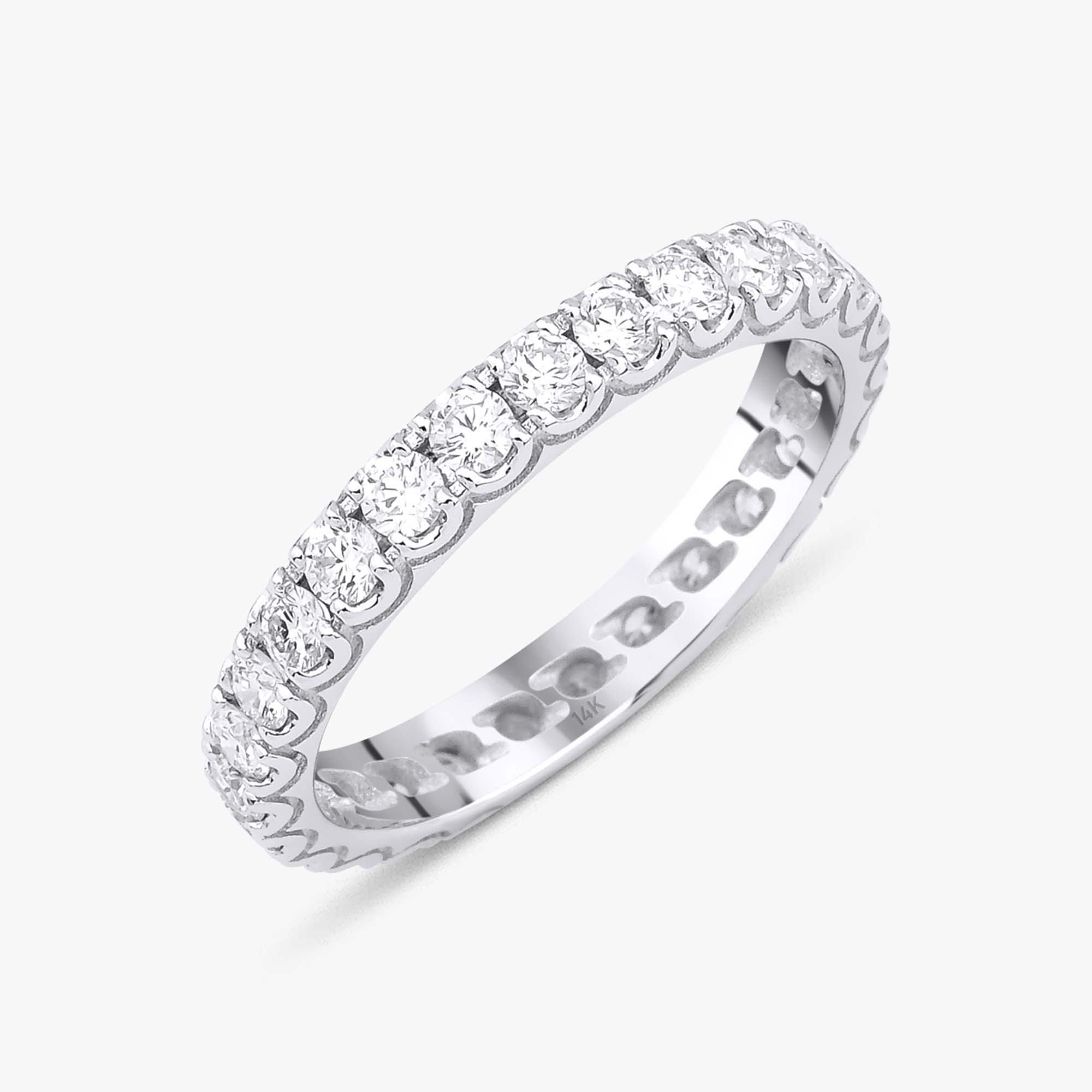 Pırlanta Tamtur Yüzük / Medium White