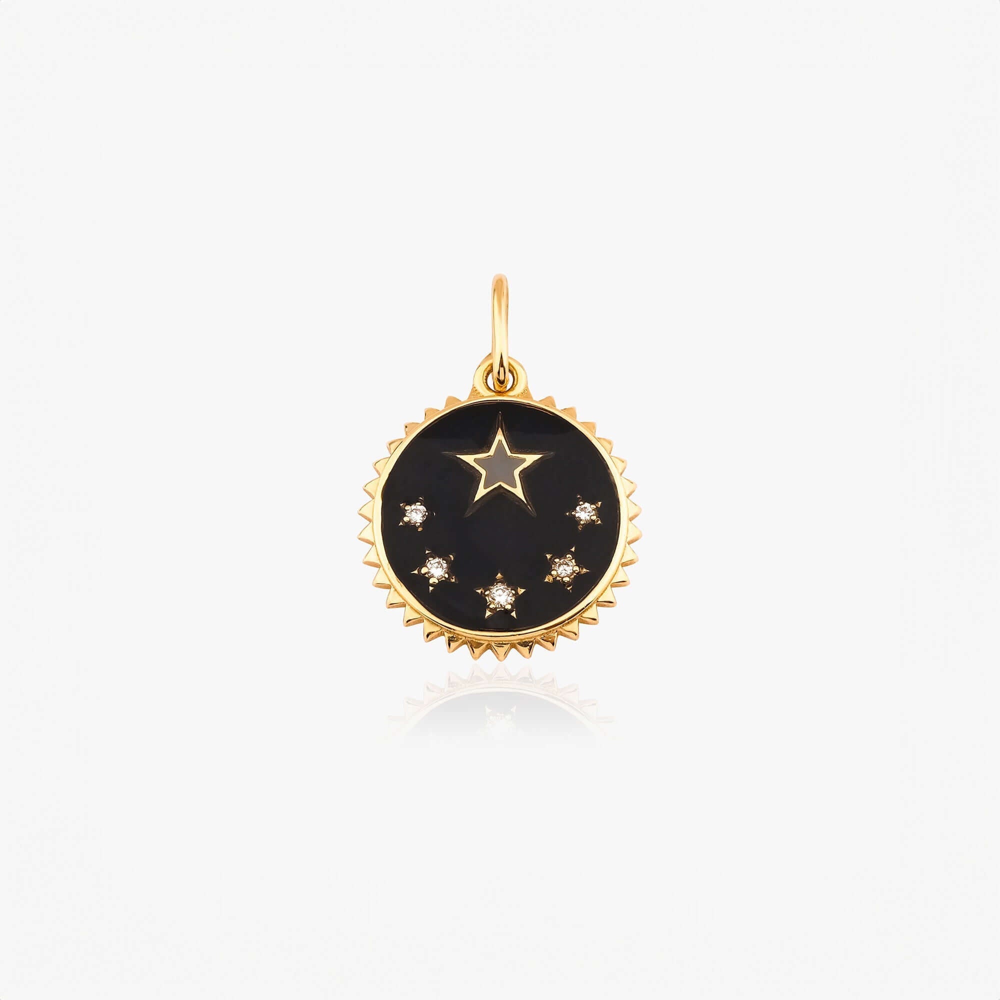 Minimal Pırlanta Yıldız Kolye Ucu / Stars of The Night